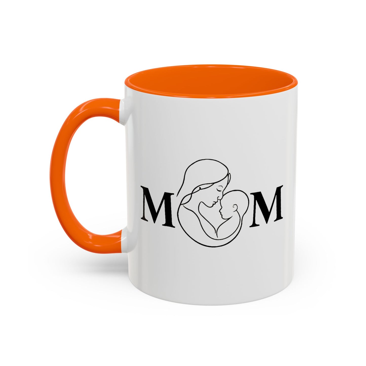 Mom Love Accent Coffee Mug - Perfect Gift for Mother's Day & Special Occasions