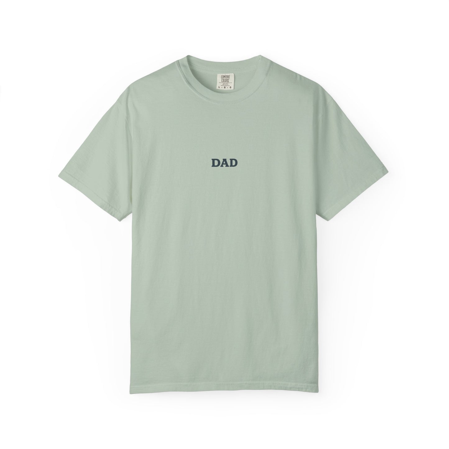 Father’s Day “Dad – Heavy Shoulders, Strong Hands, Full Heart” T-Shirt – Rustic Woodcut Edition