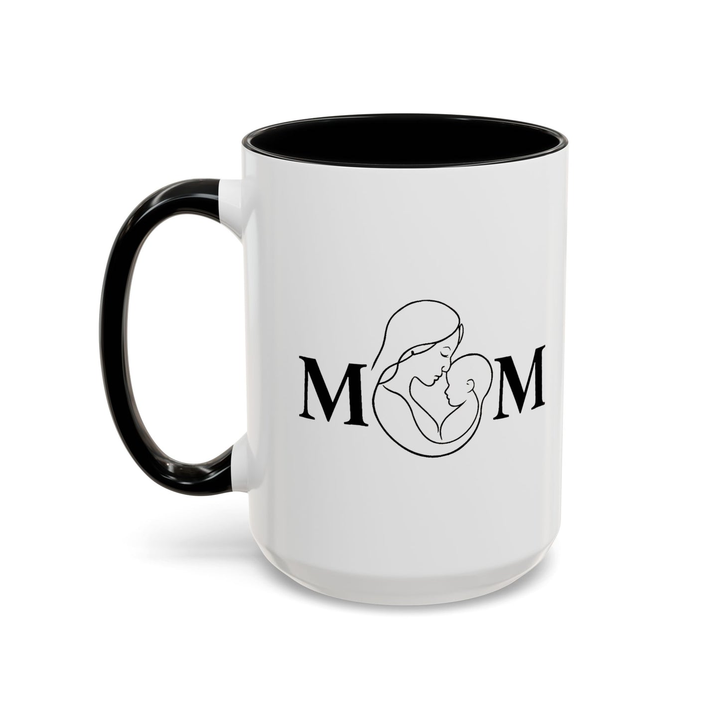 Mom Love Accent Coffee Mug - Perfect Gift for Mother's Day & Special Occasions
