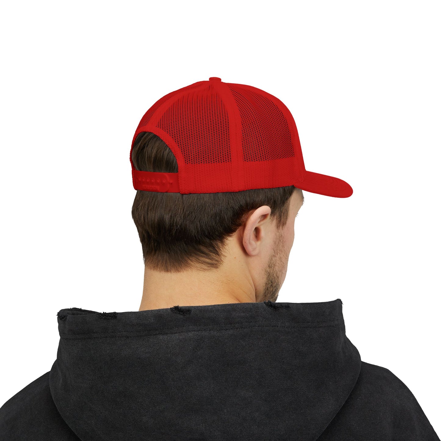 Father Names Line-Up Trucker Hat - Minimalist Black & White Design