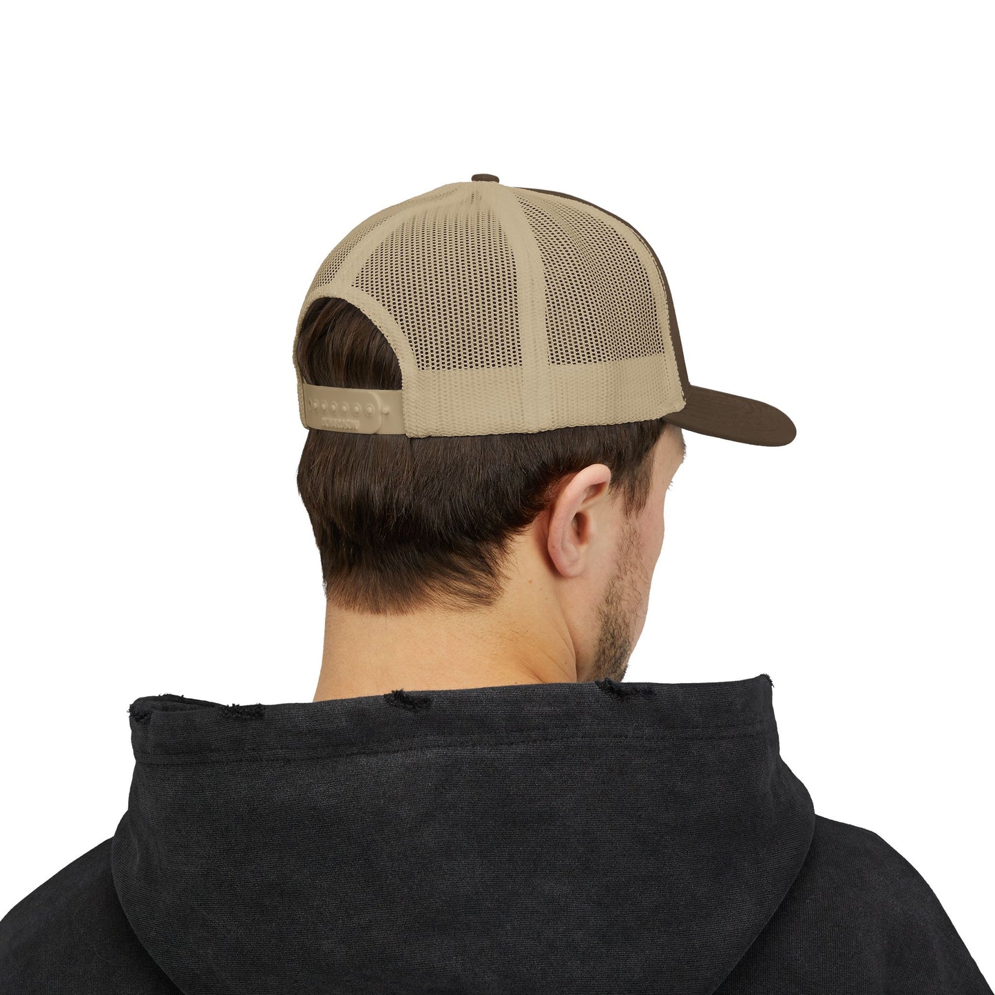 Father Names Line-Up Trucker Hat - Minimalist Black & White Design