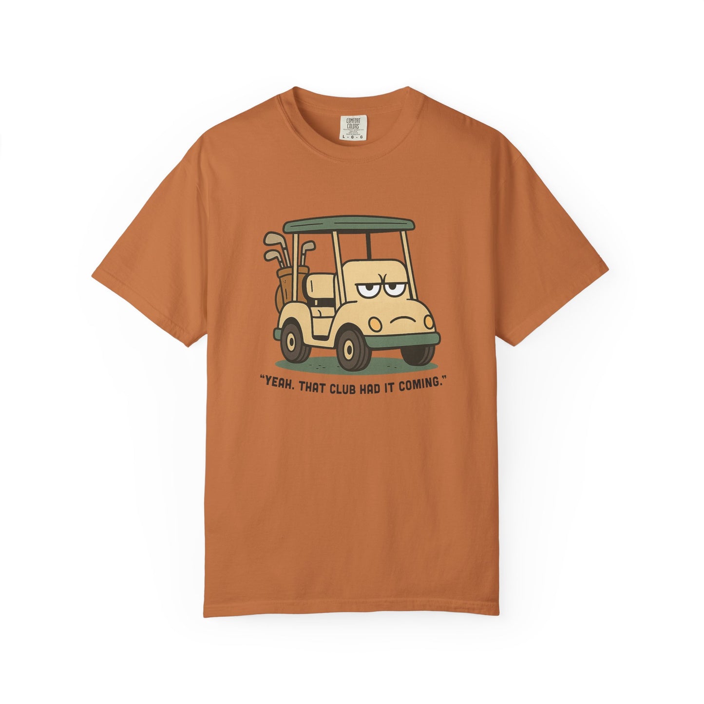 Funny Golf T-Shirt, Bored Golf Cart – Snarky Vintage Golf T-Shirt for Angry Golfers