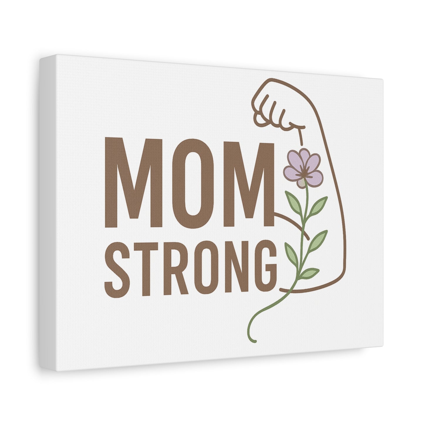 Mom Strong Canvas Art - Motivational Wall Decor for Moms