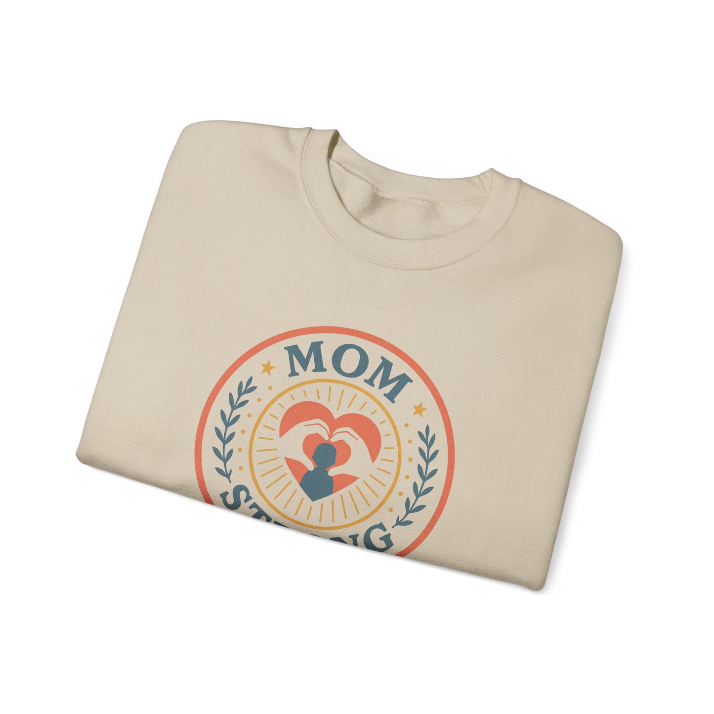Mom Strong Crewneck Sweatshirt - Unisex Heavy Blend™