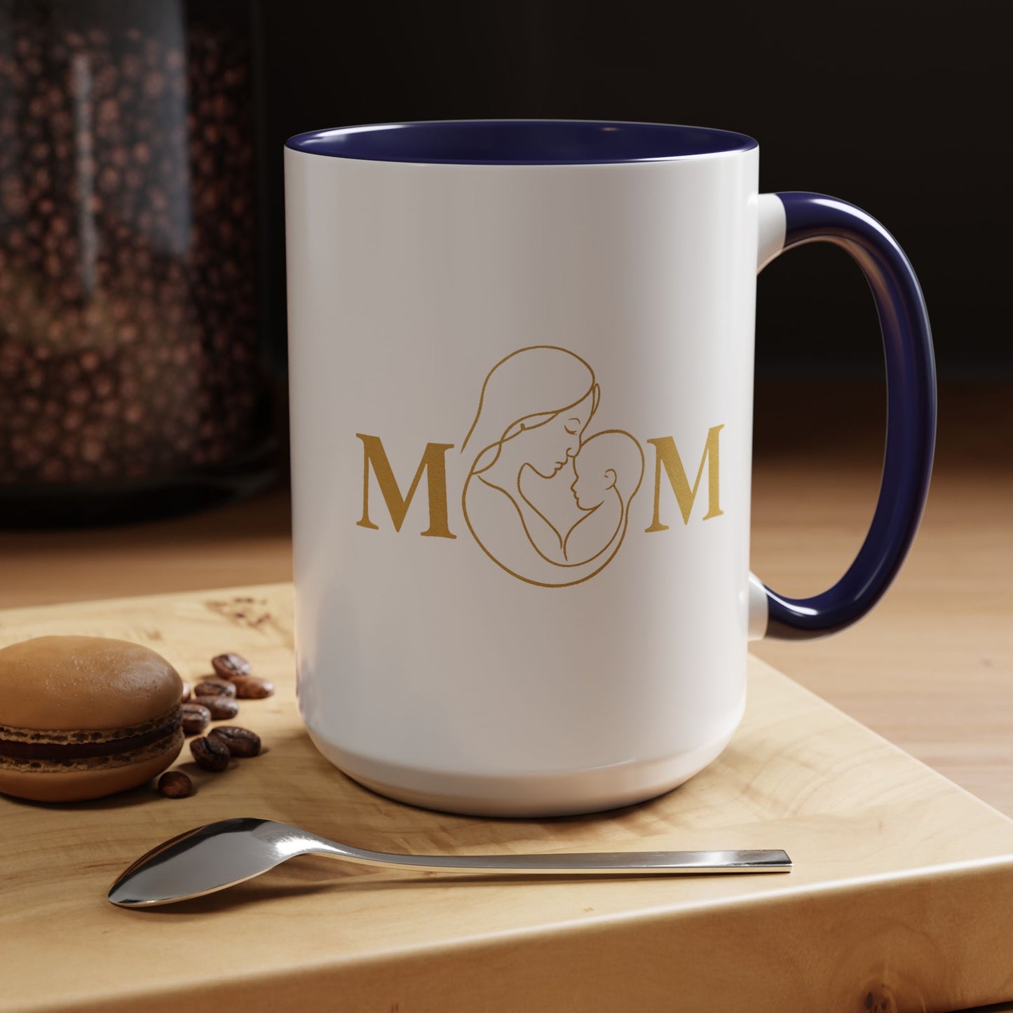 Elegant Mom Coffee Mug - Gold Accent | Perfect Gift for Mothers Day & Special Occasions