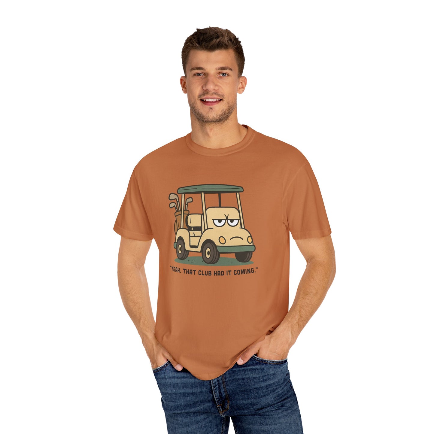 Funny Golf T-Shirt, Bored Golf Cart – Snarky Vintage Golf T-Shirt for Angry Golfers