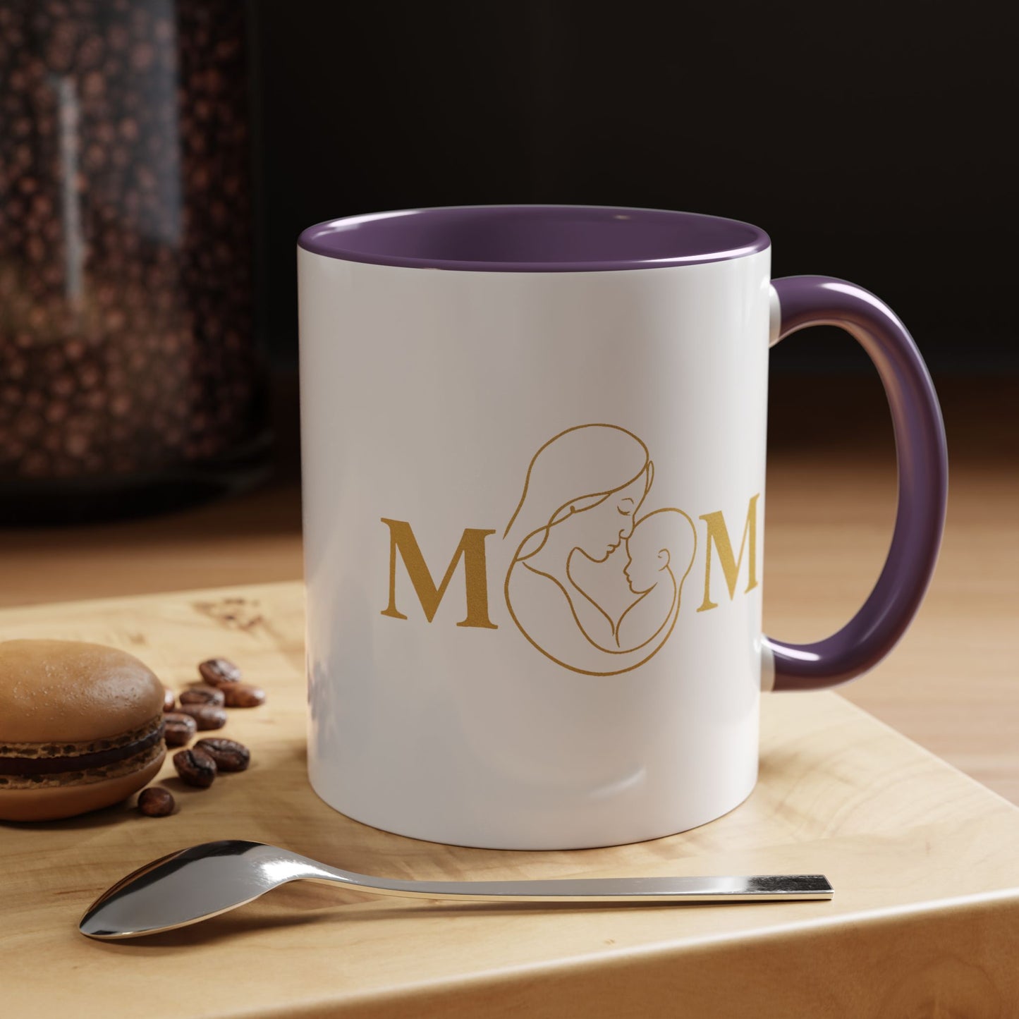 Elegant Mom Coffee Mug - Gold Accent | Perfect Gift for Mothers Day & Special Occasions