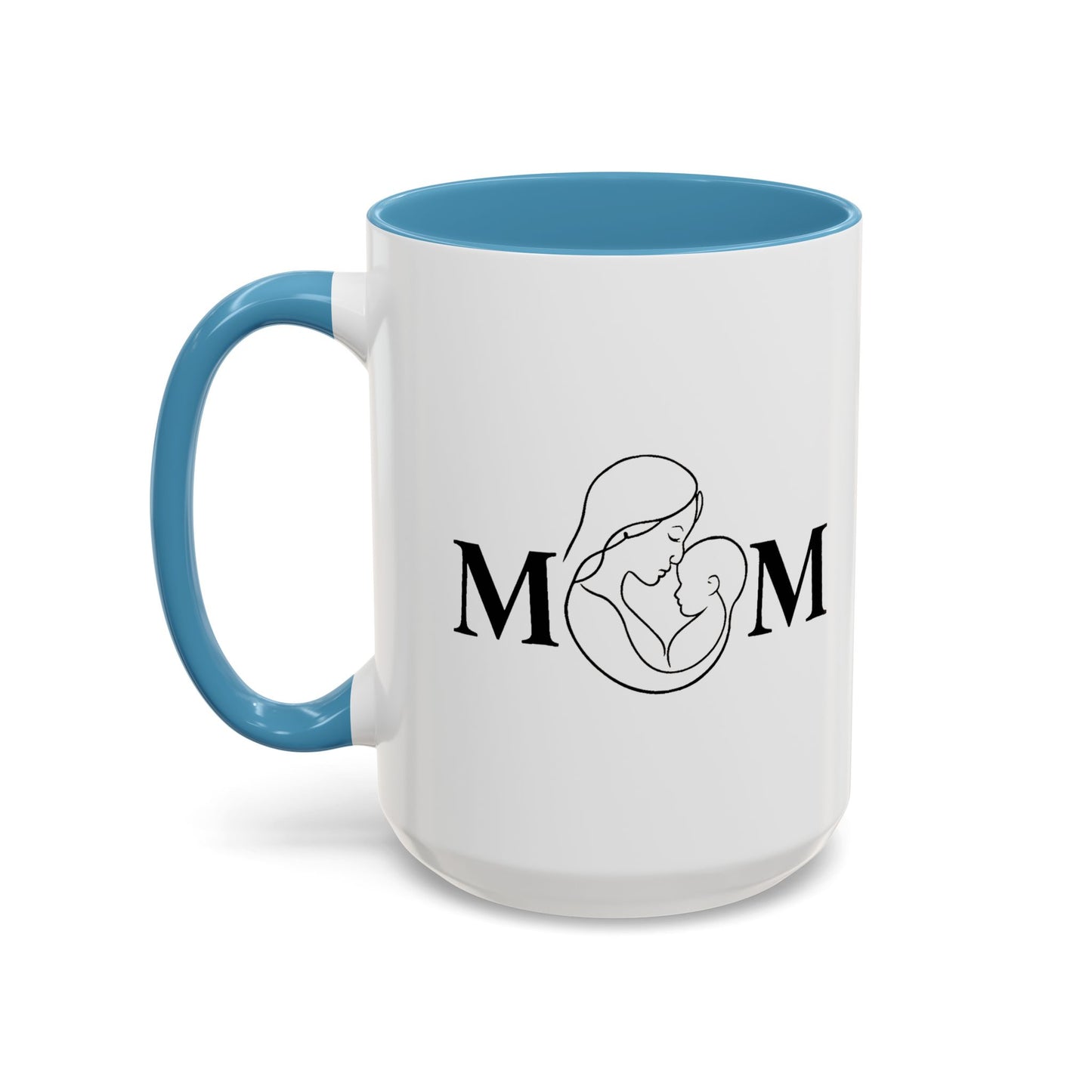 Mom Love Accent Coffee Mug - Perfect Gift for Mother's Day & Special Occasions