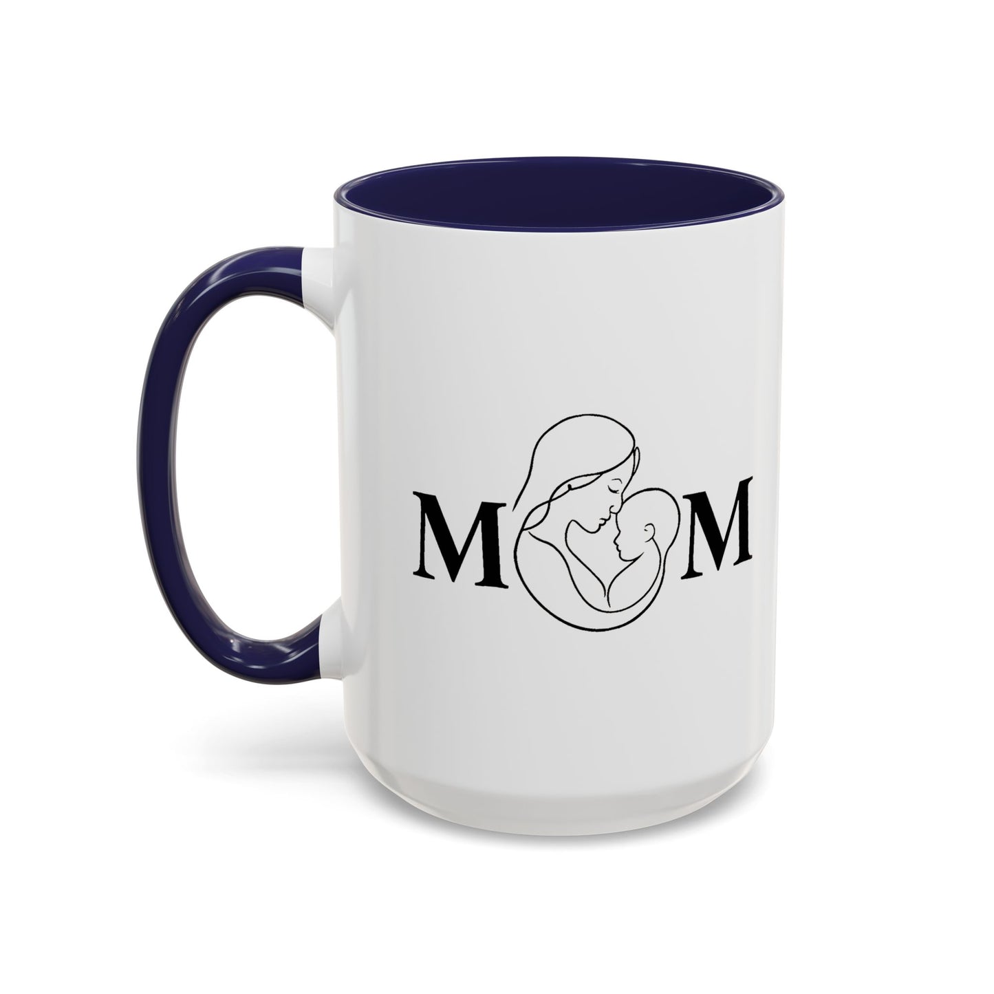 Mom Love Accent Coffee Mug - Perfect Gift for Mother's Day & Special Occasions