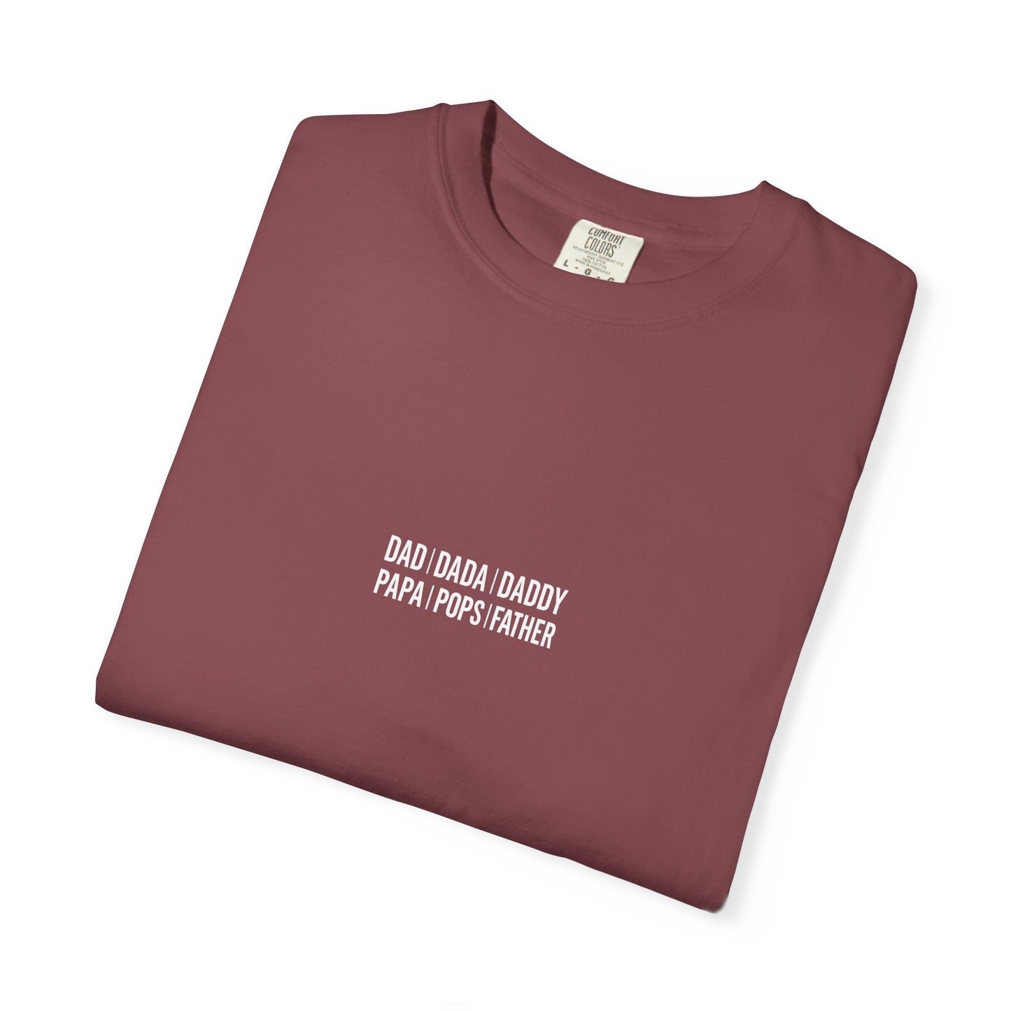 Playful T-shirt with 'Dad Dada Daddy' Design, Gifts for Father's Day, Everyday Wear, Family Gatherings, Dad Shirt