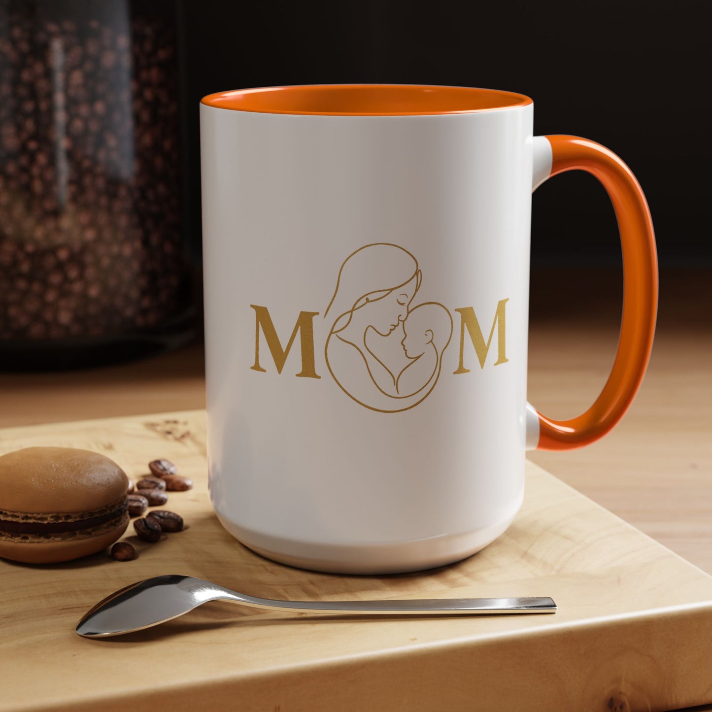 Elegant Mom Coffee Mug - Gold Accent | Perfect Gift for Mothers Day & Special Occasions