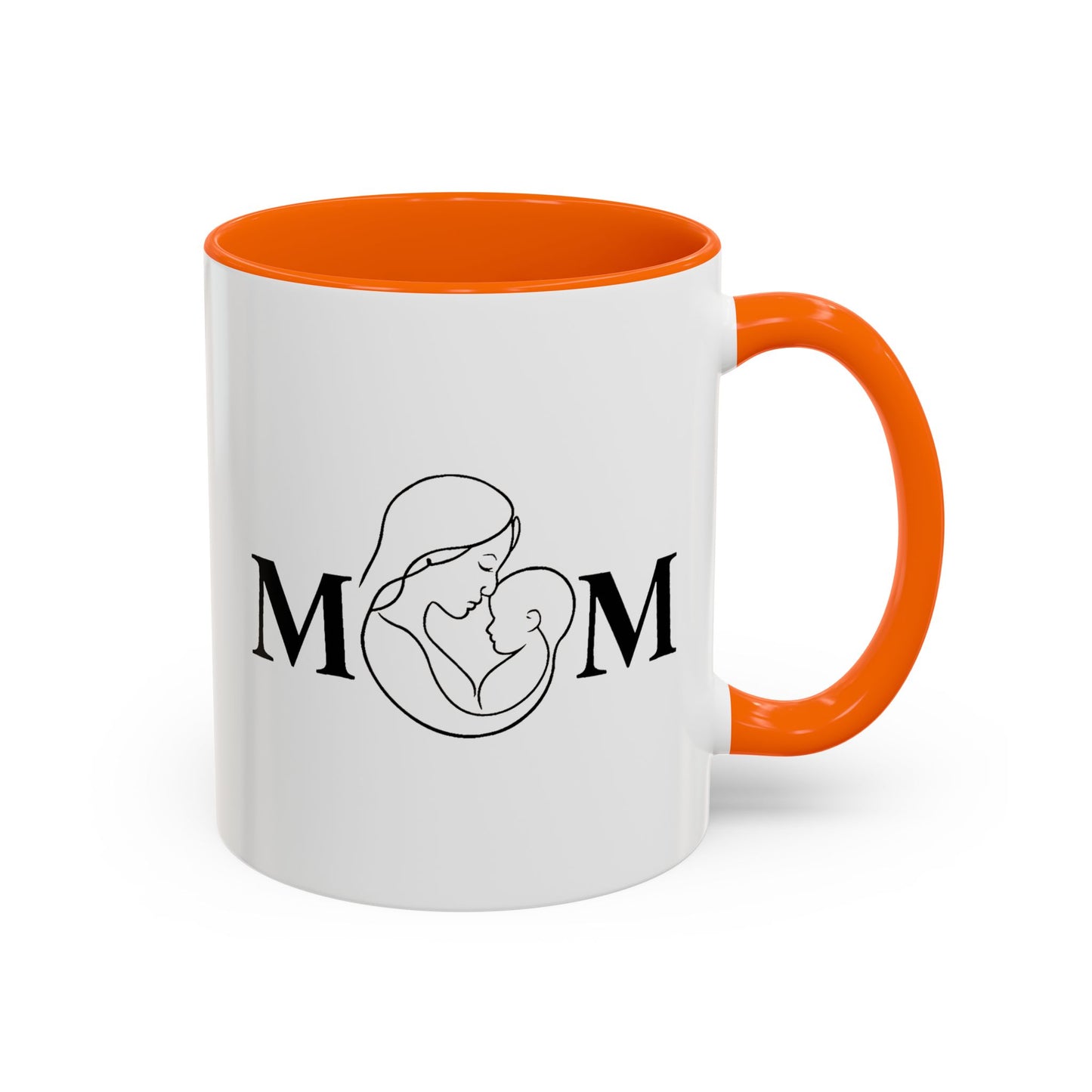 Mom Love Accent Coffee Mug - Perfect Gift for Mother's Day & Special Occasions