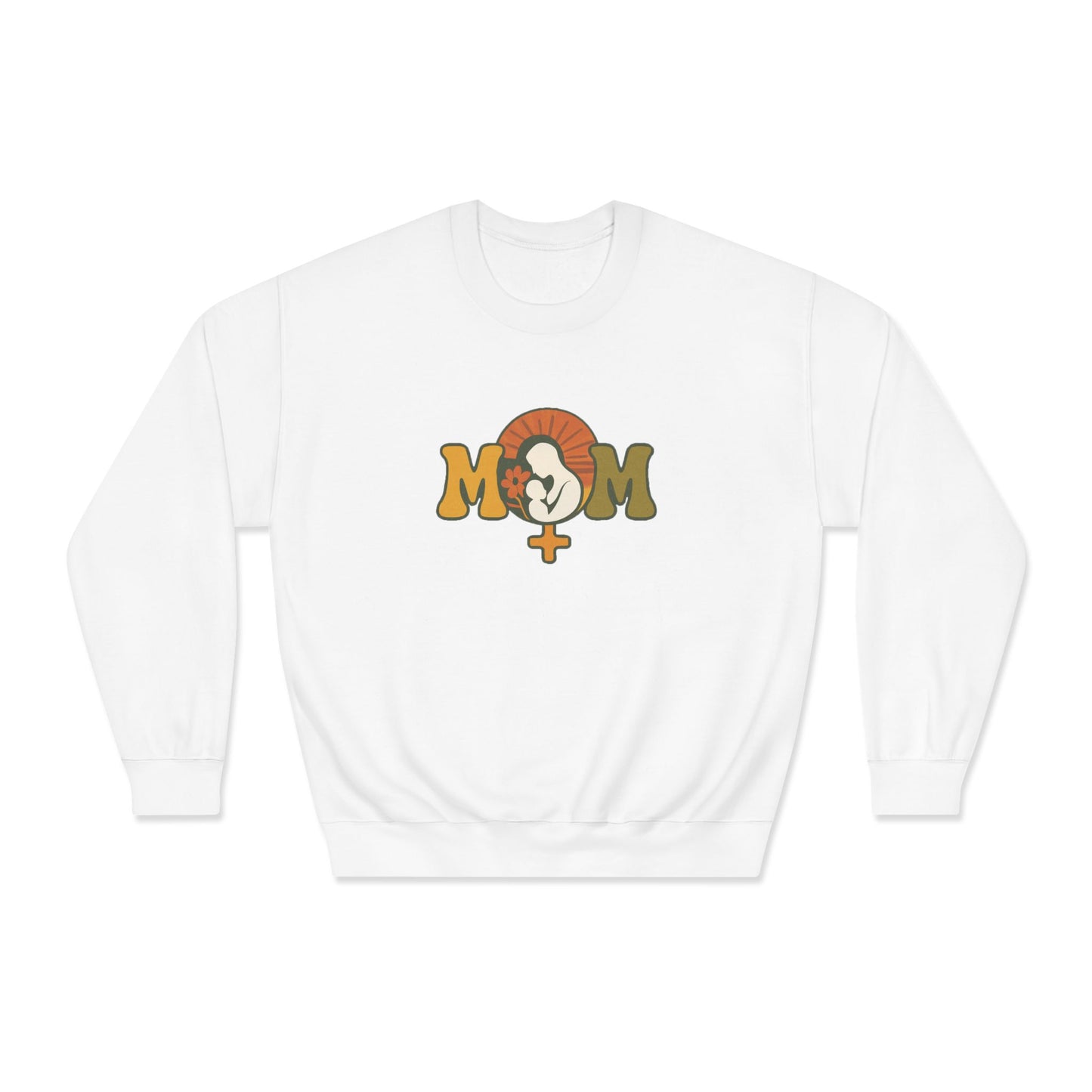 Stylish 'Mom' Unisex DryBlend® Crewneck Sweatshirt - Perfect Gift for Mother’s Day