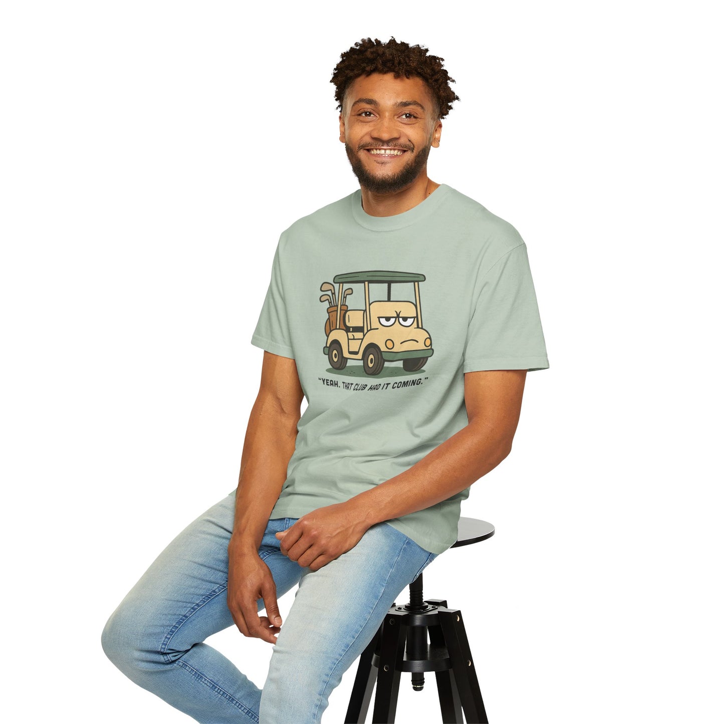 Funny Golf T-Shirt, Bored Golf Cart – Snarky Vintage Golf T-Shirt for Angry Golfers