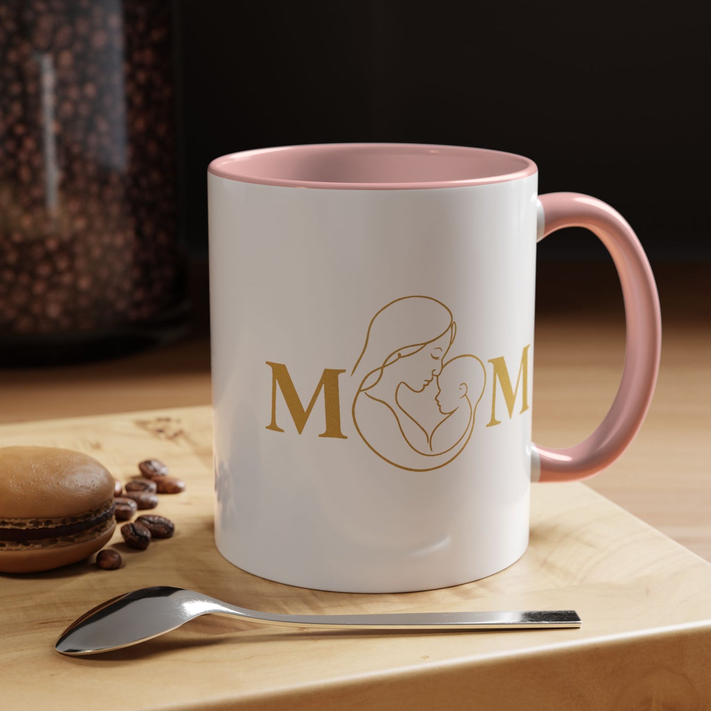 Elegant Mom Coffee Mug - Gold Accent | Perfect Gift for Mothers Day & Special Occasions