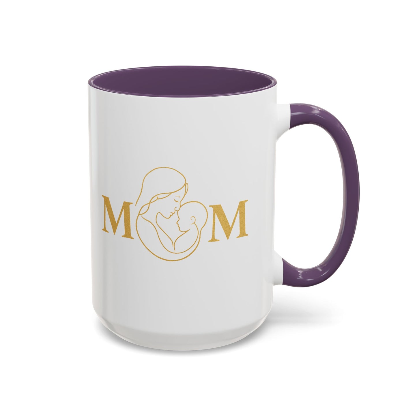 Elegant Mom Coffee Mug - Gold Accent | Perfect Gift for Mothers Day & Special Occasions