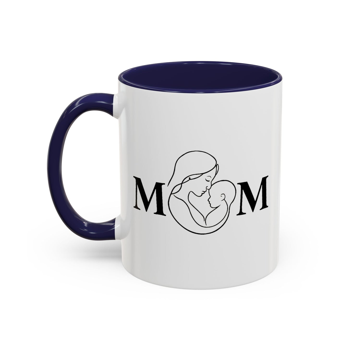 Mom Love Accent Coffee Mug - Perfect Gift for Mother's Day & Special Occasions