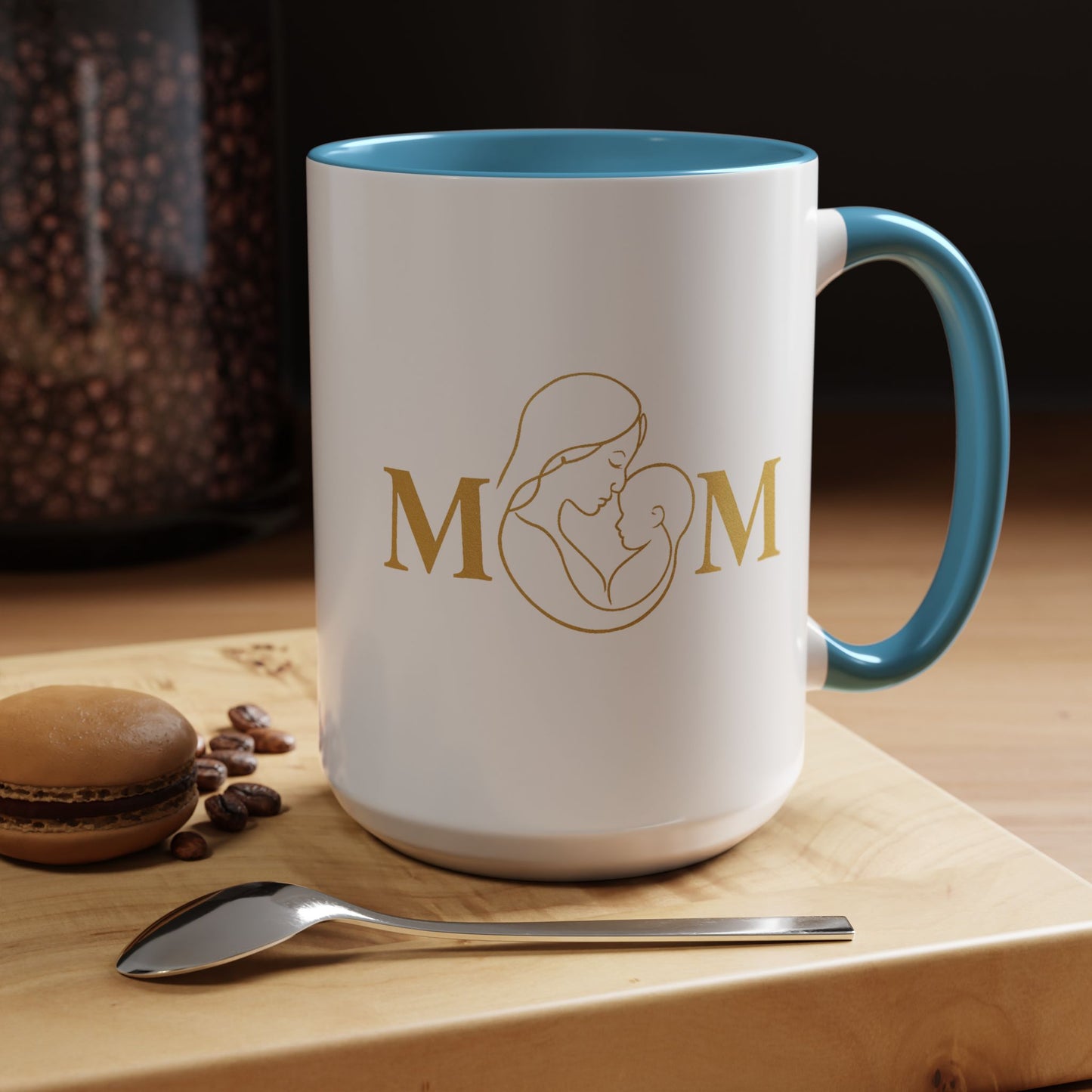 Elegant Mom Coffee Mug - Gold Accent | Perfect Gift for Mothers Day & Special Occasions