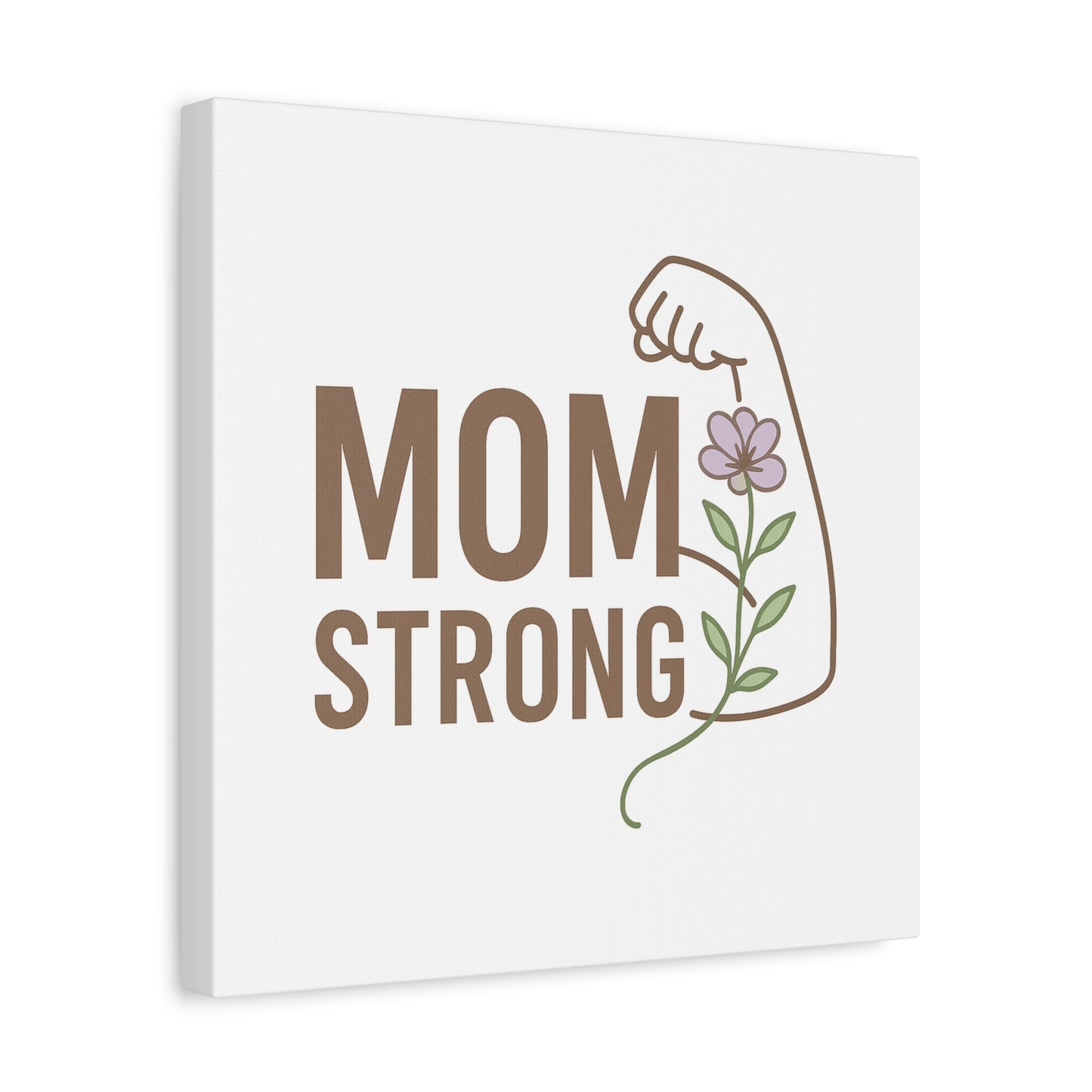 Mom Strong Canvas Art - Motivational Wall Decor for Moms