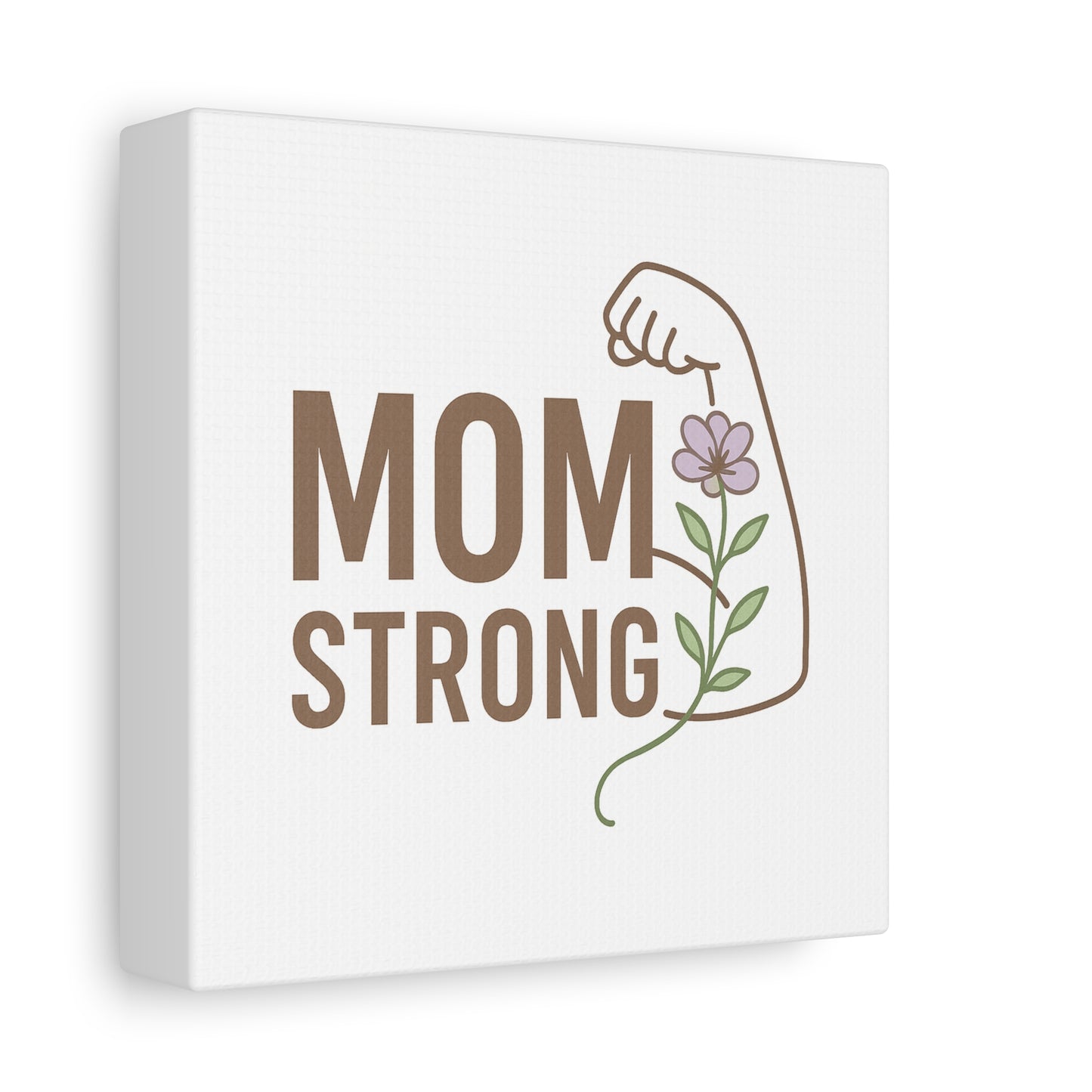Mom Strong Canvas Art - Motivational Wall Decor for Moms