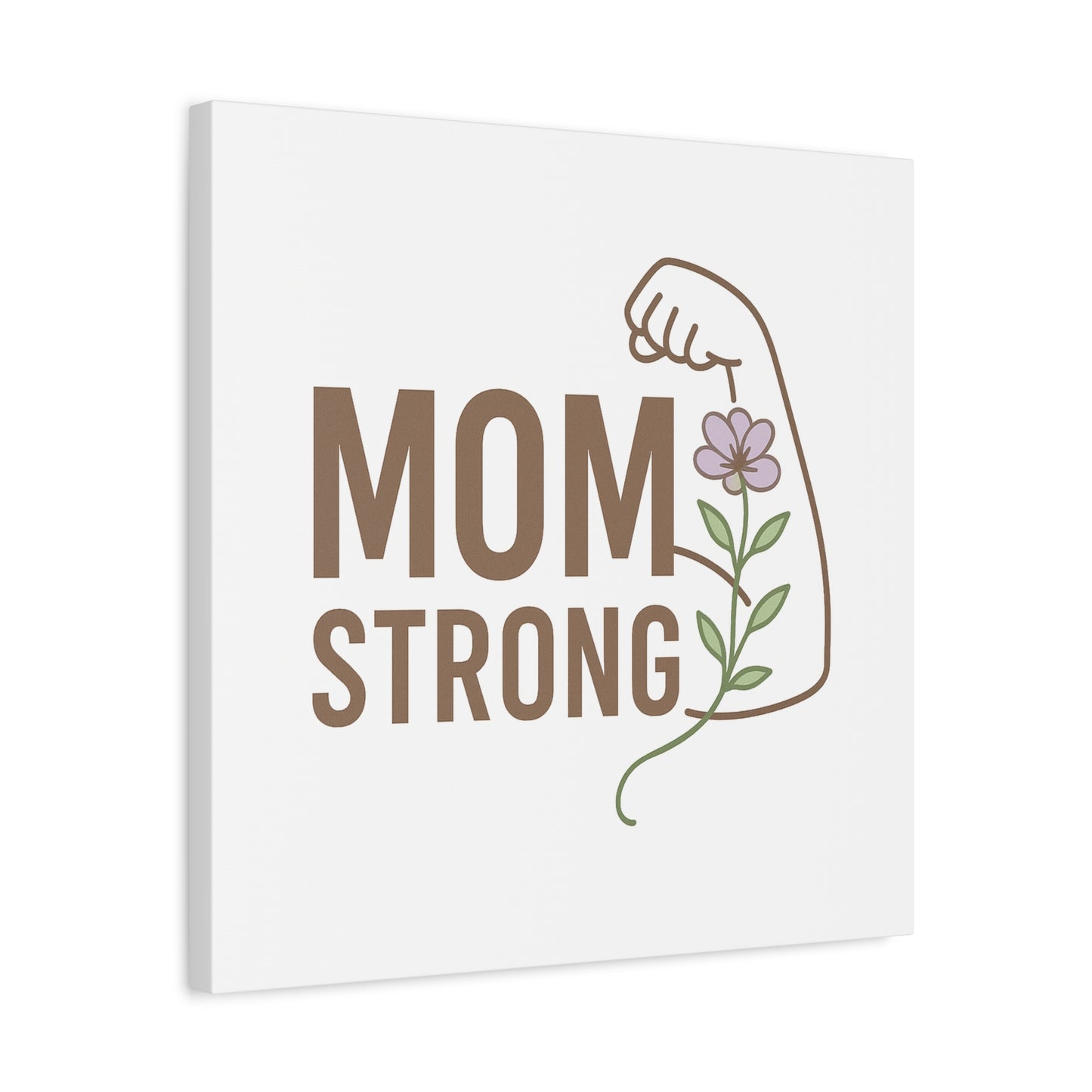 Mom Strong Canvas Art - Motivational Wall Decor for Moms