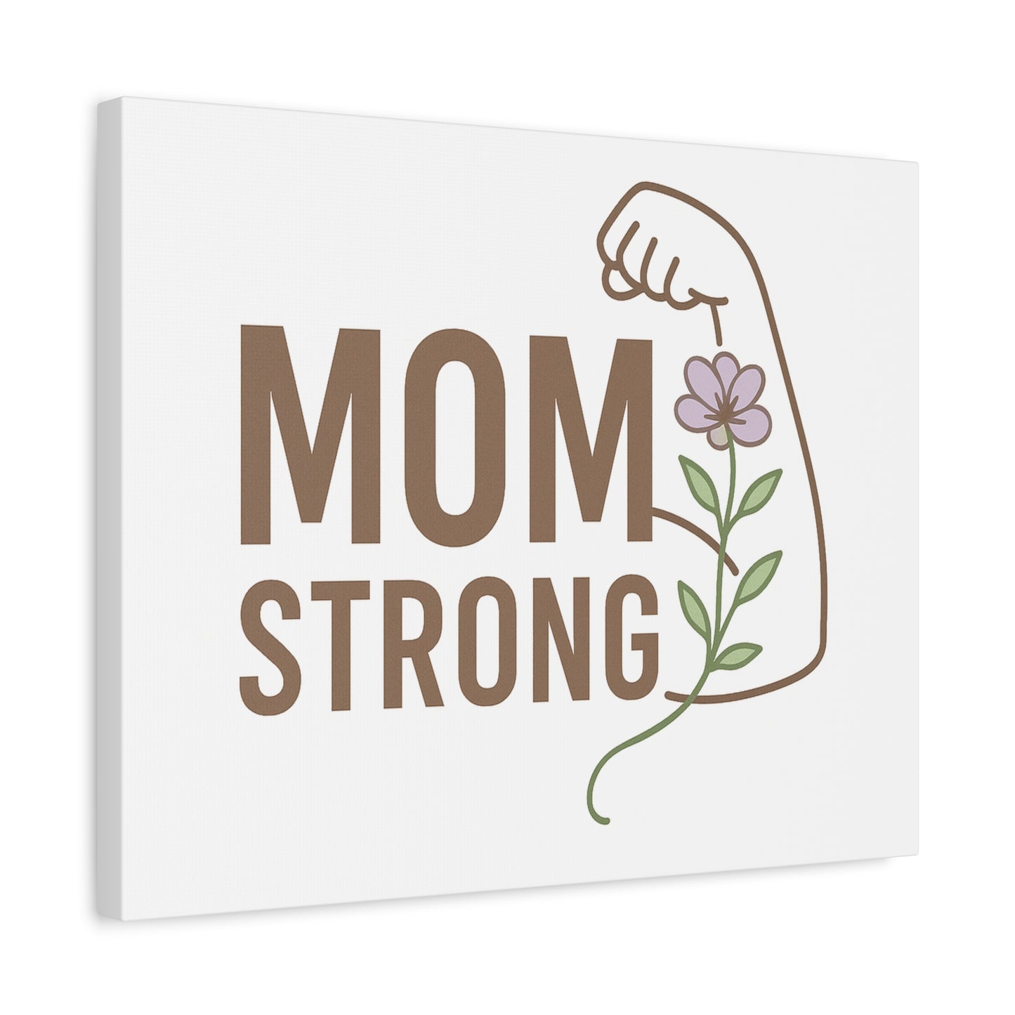 Mom Strong Canvas Art - Motivational Wall Decor for Moms