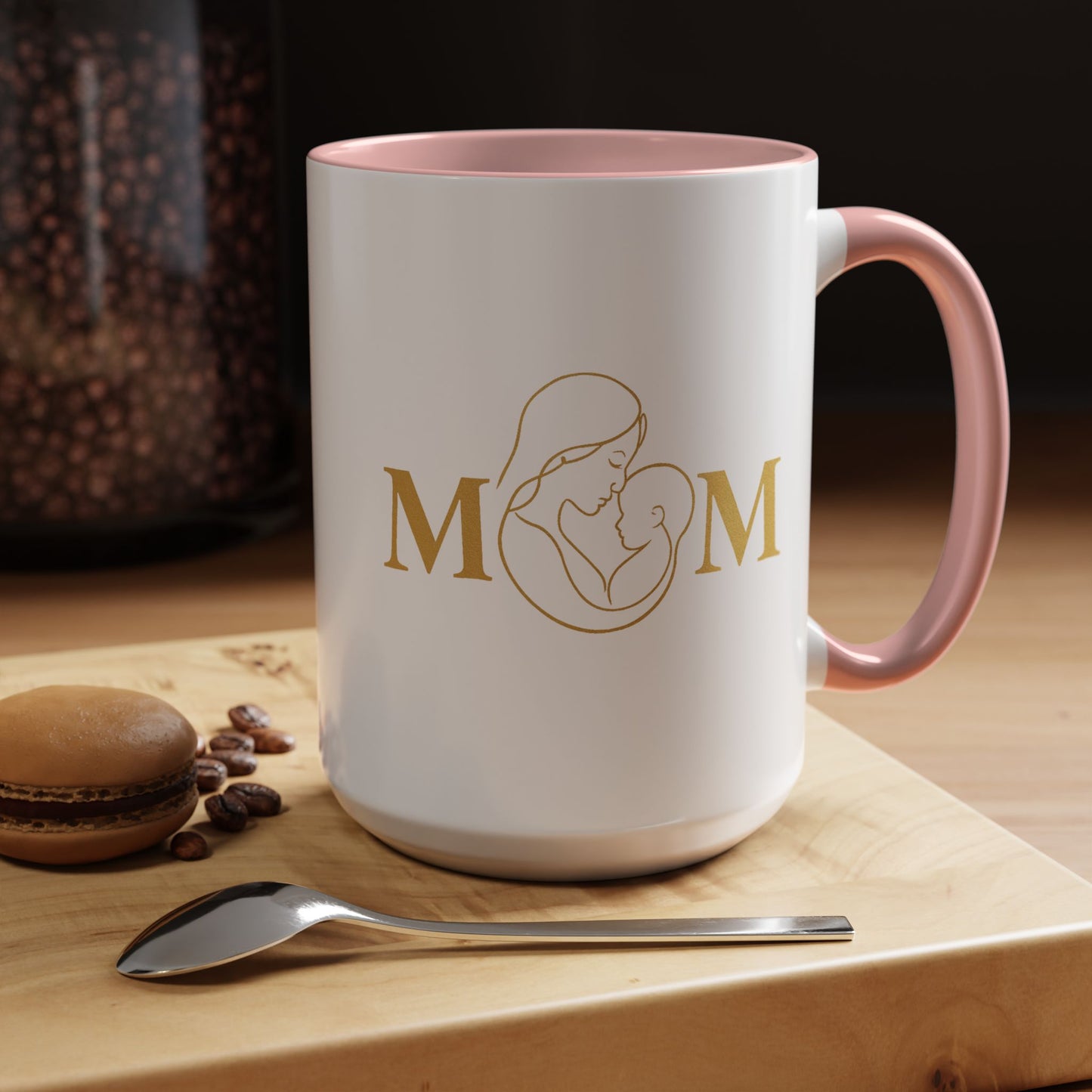 Elegant Mom Coffee Mug - Gold Accent | Perfect Gift for Mothers Day & Special Occasions