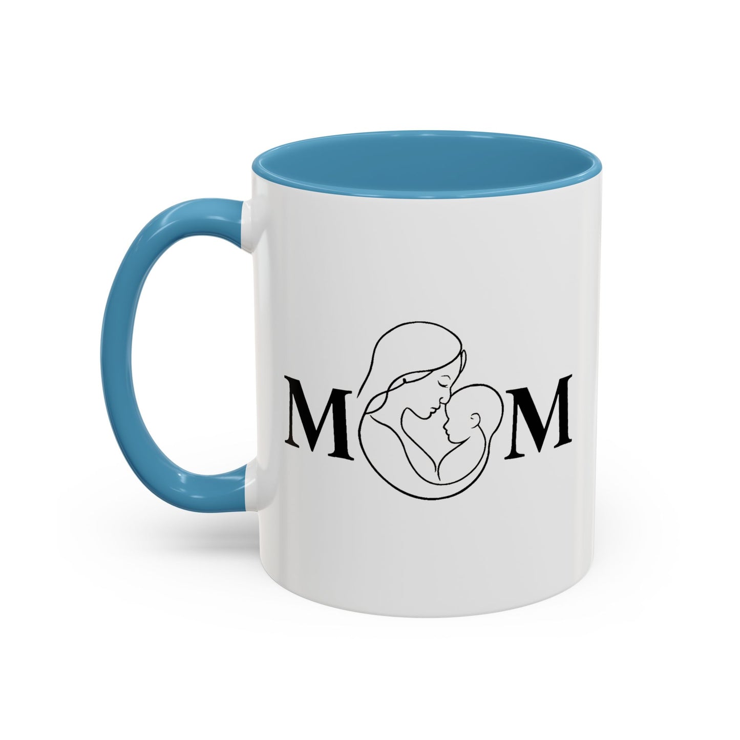 Mom Love Accent Coffee Mug - Perfect Gift for Mother's Day & Special Occasions