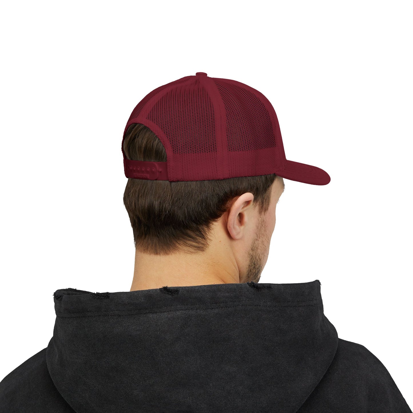 Father Names Line-Up Trucker Hat - Minimalist Black & White Design