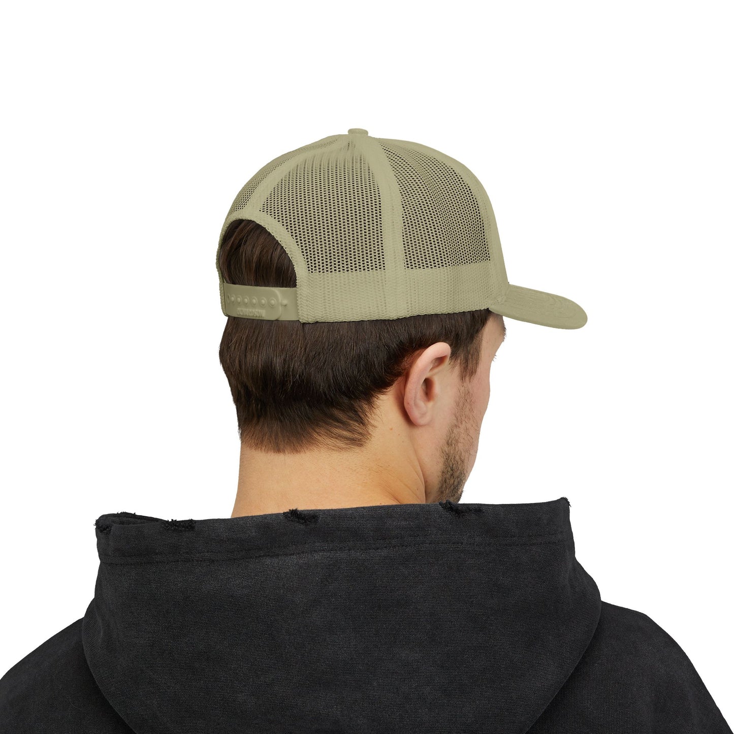 Father Names Line-Up Trucker Hat - Minimalist Black & White Design