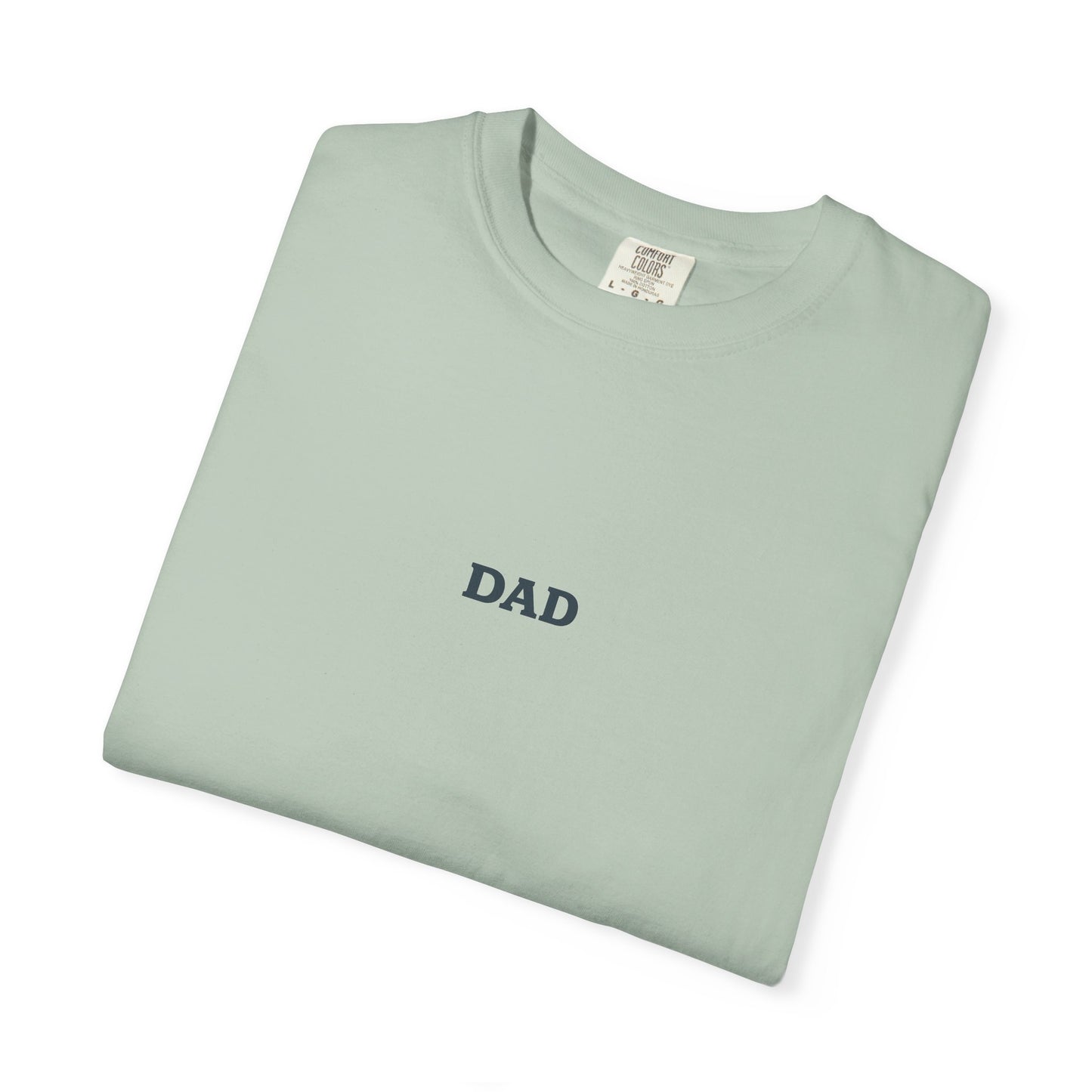 Father’s Day “Dad – Heavy Shoulders, Strong Hands, Full Heart” T-Shirt – Rustic Woodcut Edition