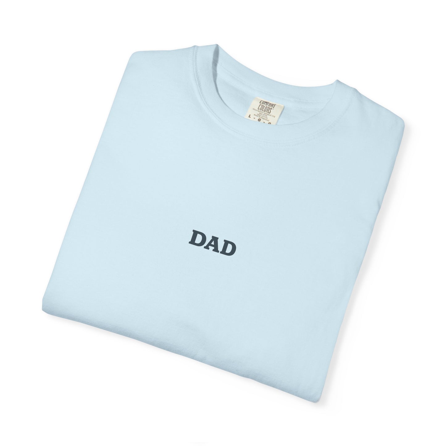 Father’s Day “Dad – Heavy Shoulders, Strong Hands, Full Heart” T-Shirt – Rustic Woodcut Edition
