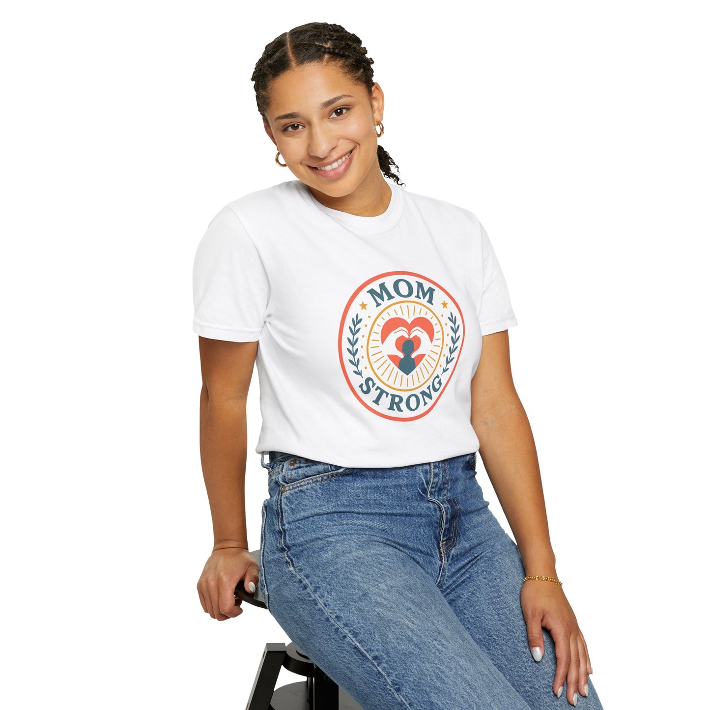 Mom Strong Unisex Garment-Dyed T-Shirt - Celebrate Mother's Day or Any Occasion!