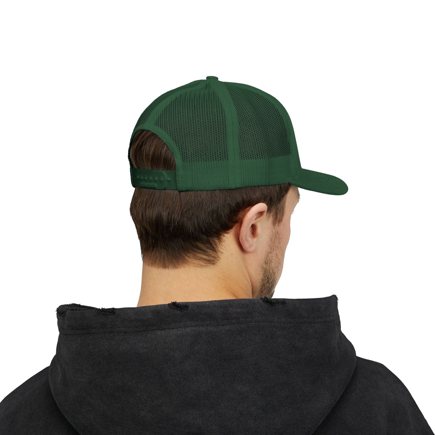 Father Names Line-Up Trucker Hat - Minimalist Black & White Design