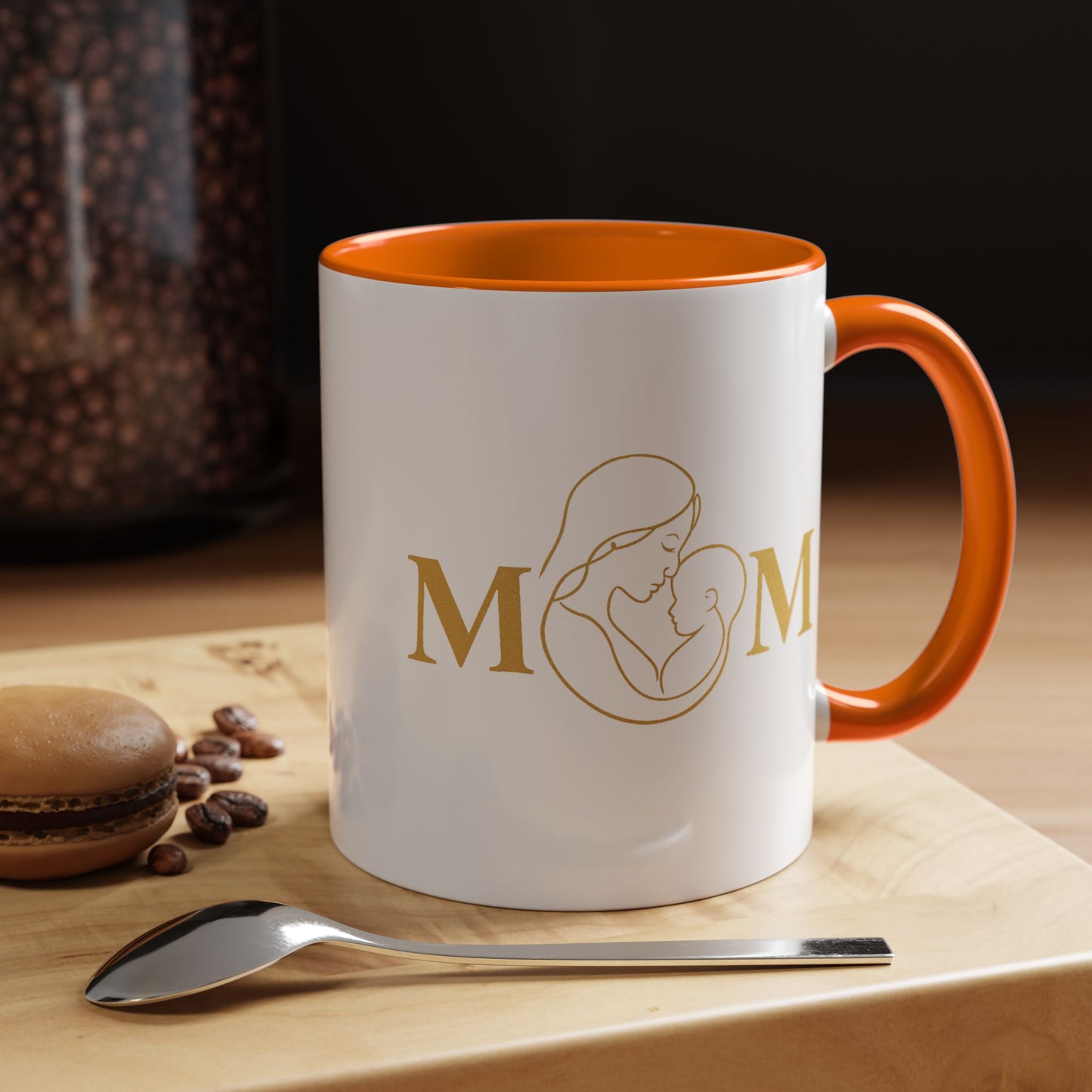 Elegant Mom Coffee Mug - Gold Accent | Perfect Gift for Mothers Day & Special Occasions