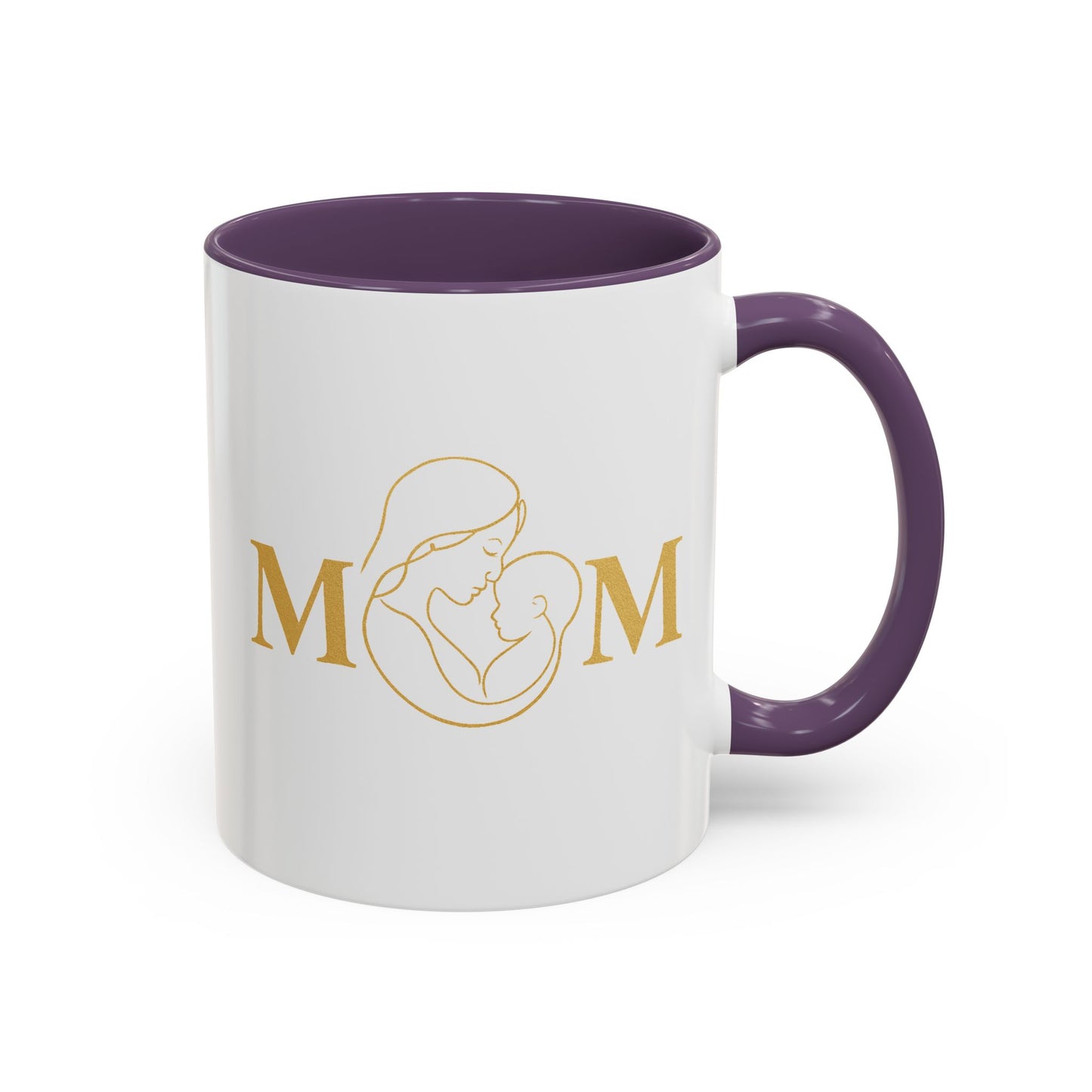 Elegant Mom Coffee Mug - Gold Accent | Perfect Gift for Mothers Day & Special Occasions