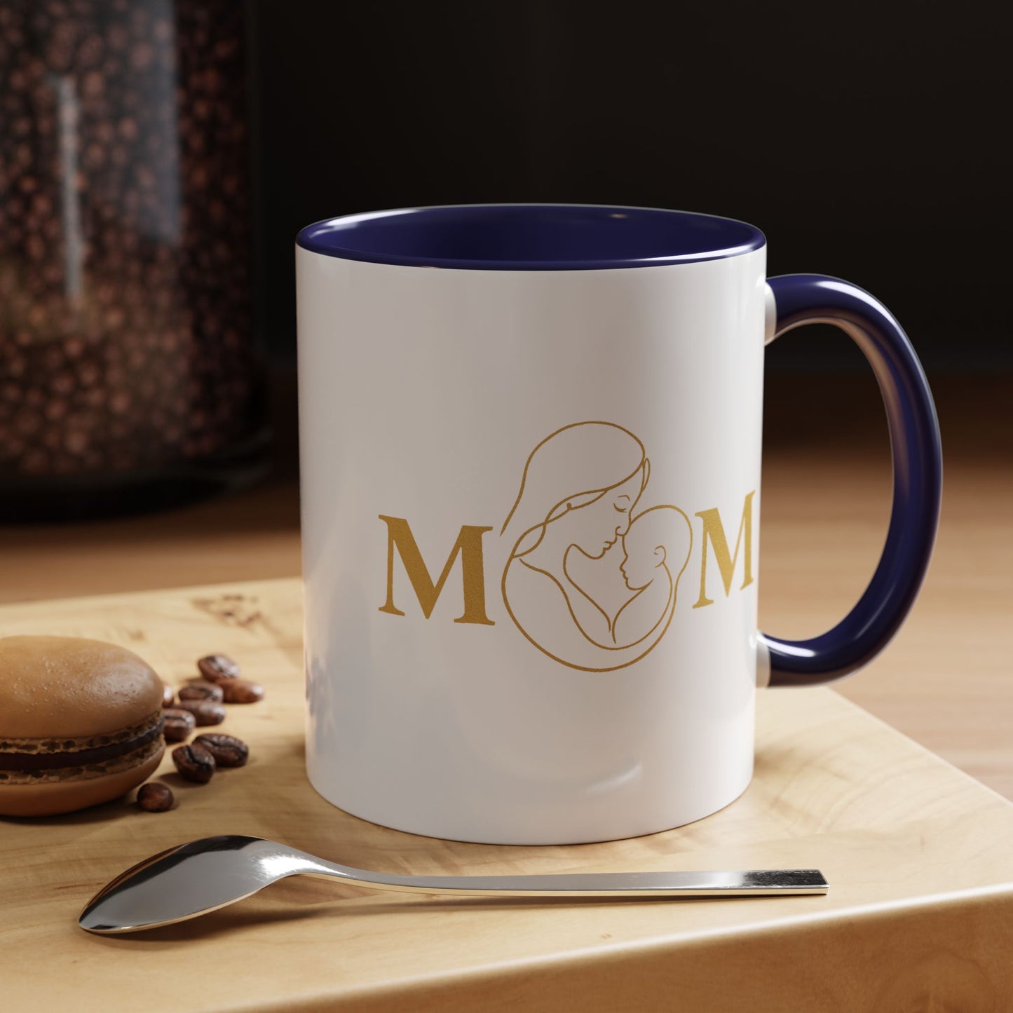 Elegant Mom Coffee Mug - Gold Accent | Perfect Gift for Mothers Day & Special Occasions