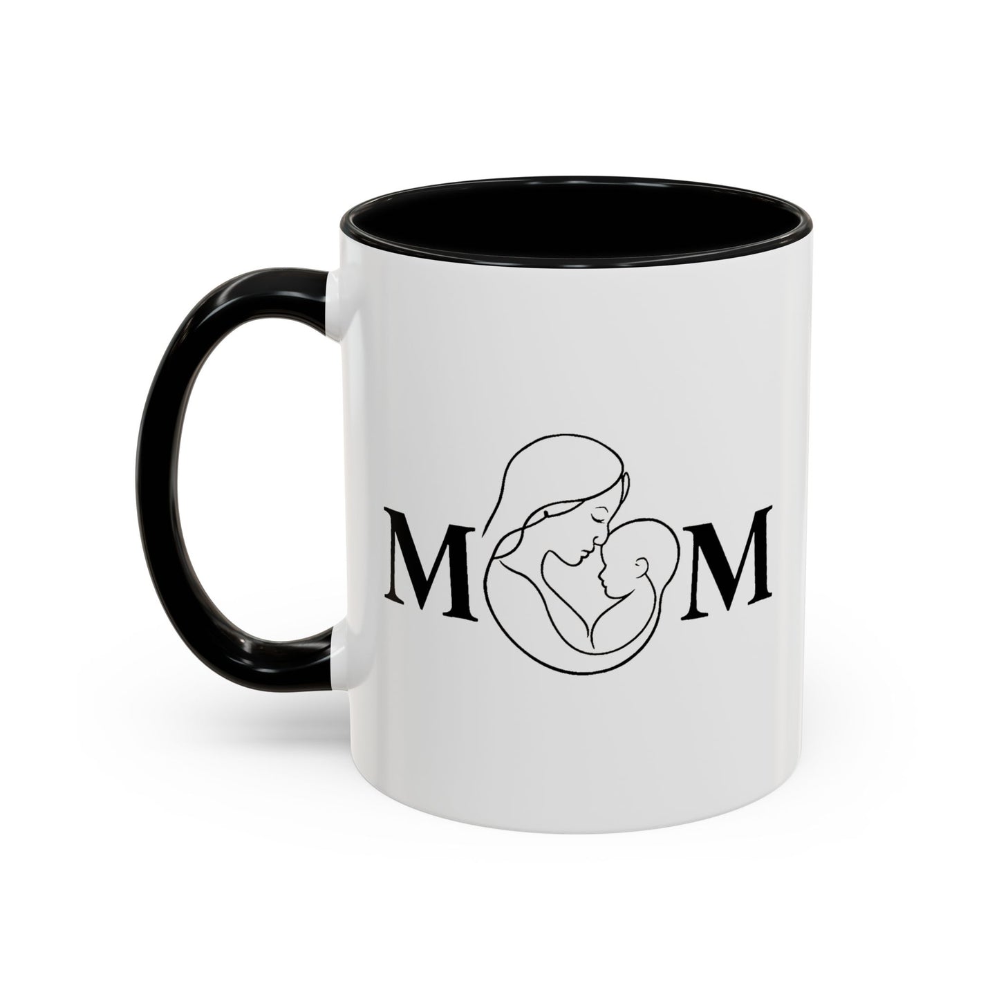 Mom Love Accent Coffee Mug - Perfect Gift for Mother's Day & Special Occasions