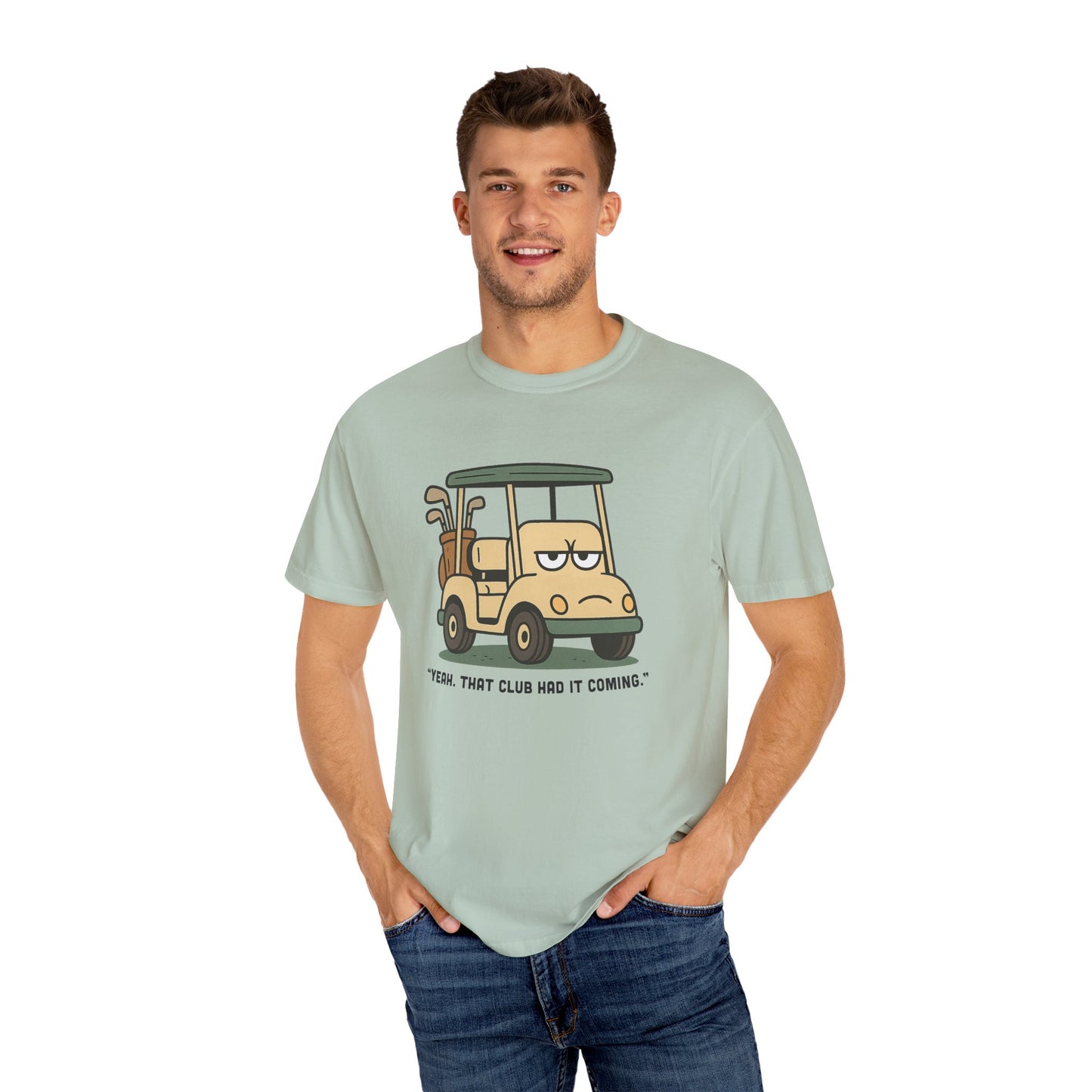 Funny Golf T-Shirt, Bored Golf Cart – Snarky Vintage Golf T-Shirt for Angry Golfers