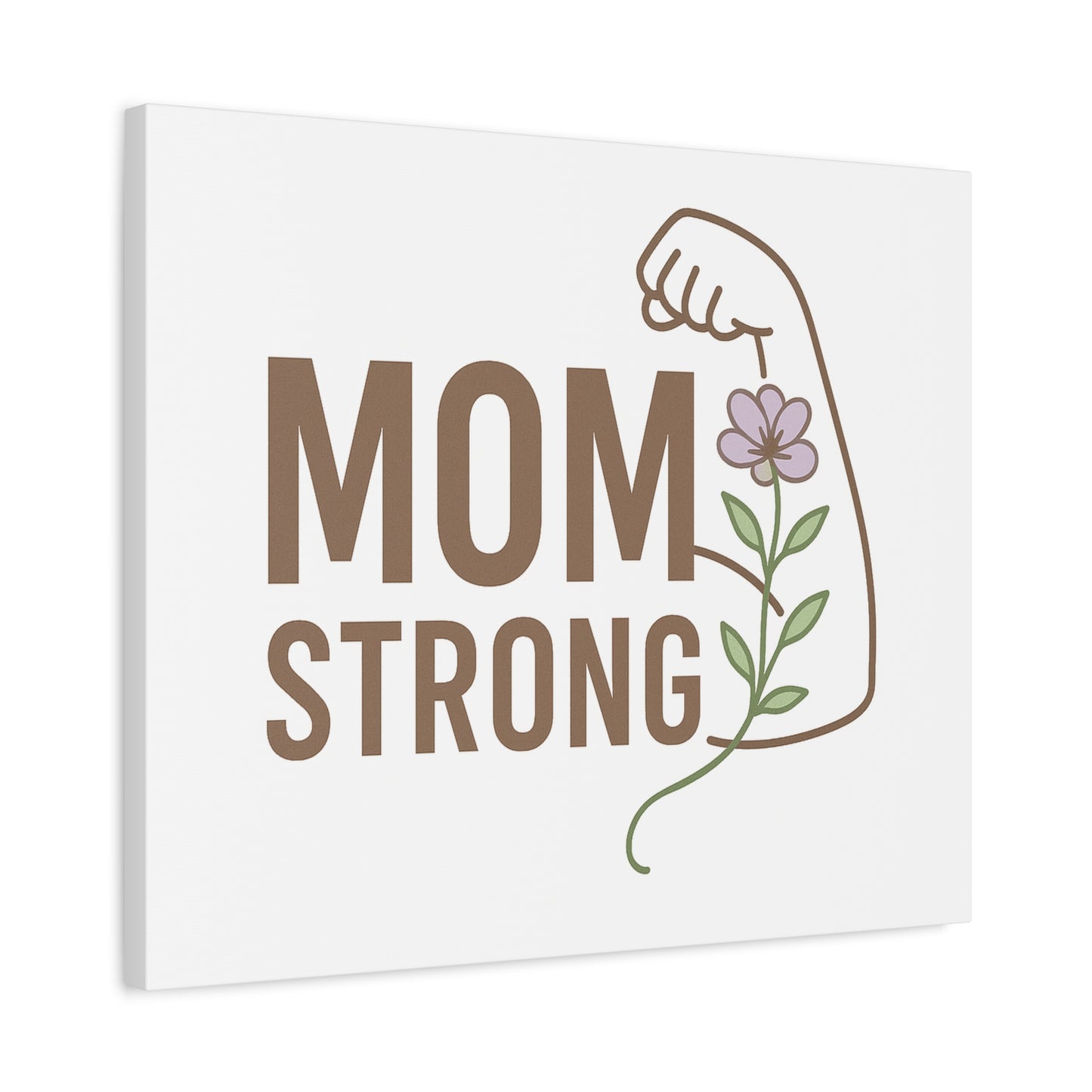 Mom Strong Canvas Art - Motivational Wall Decor for Moms