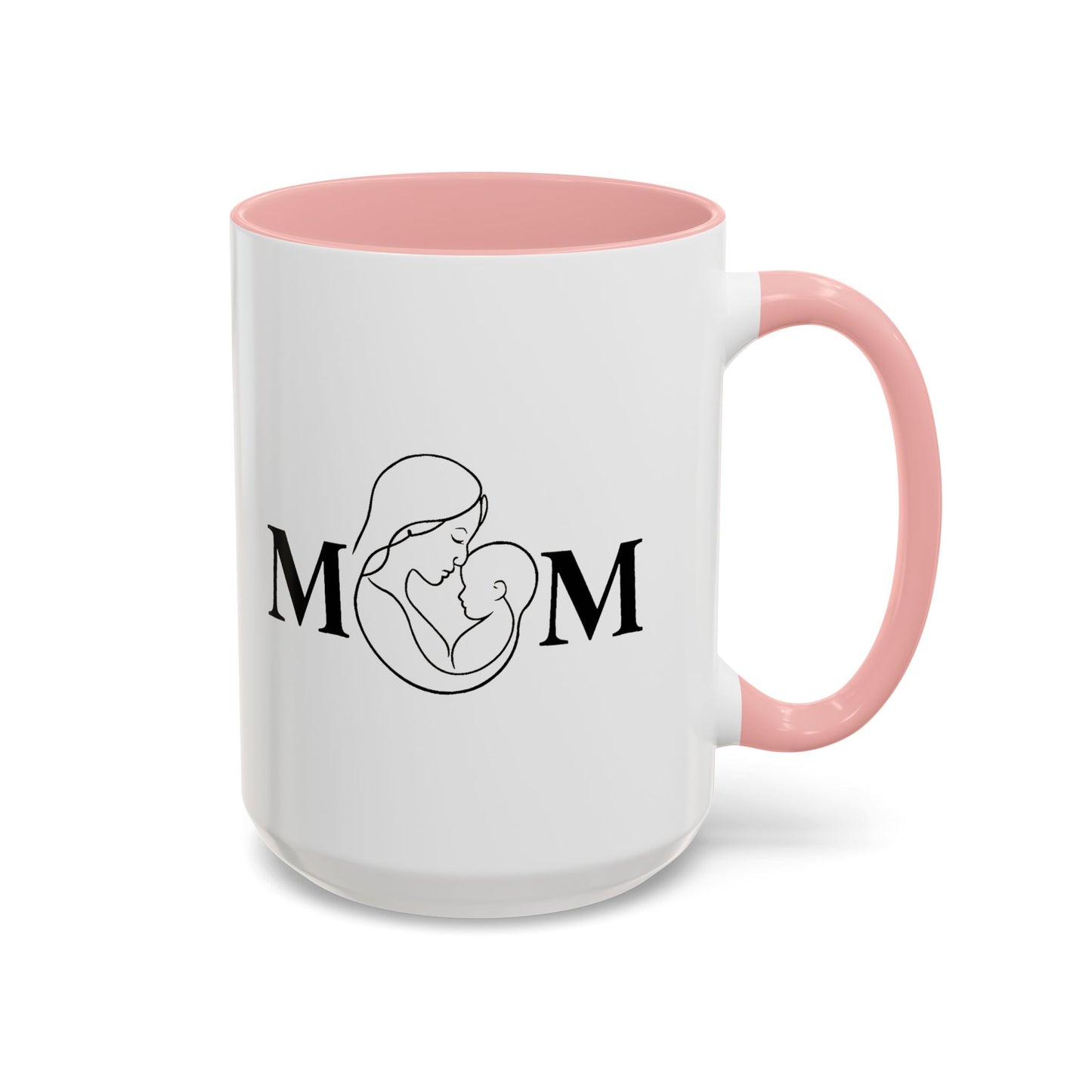 Mom Love Accent Coffee Mug - Perfect Gift for Mother's Day & Special Occasions