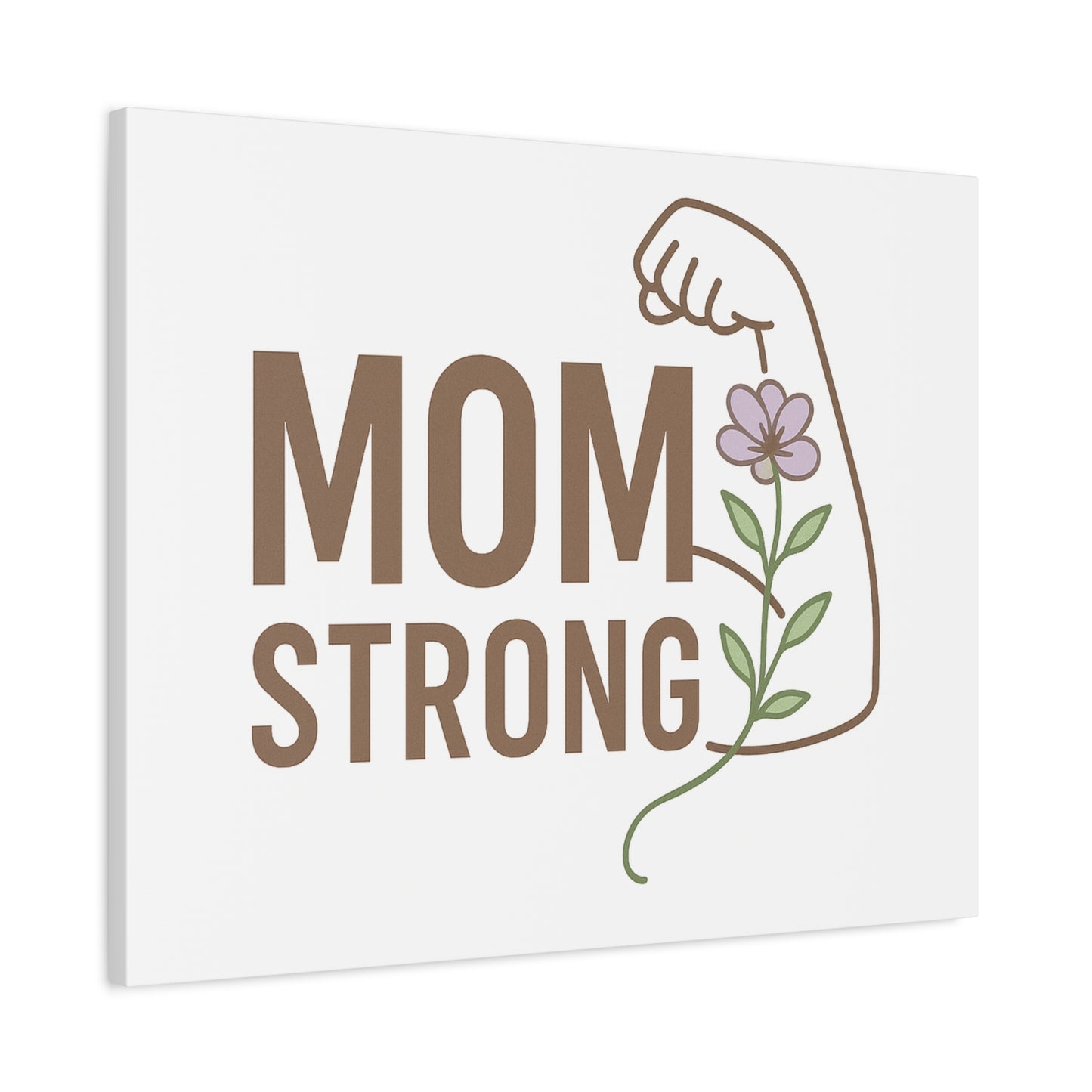 Mom Strong Canvas Art - Motivational Wall Decor for Moms