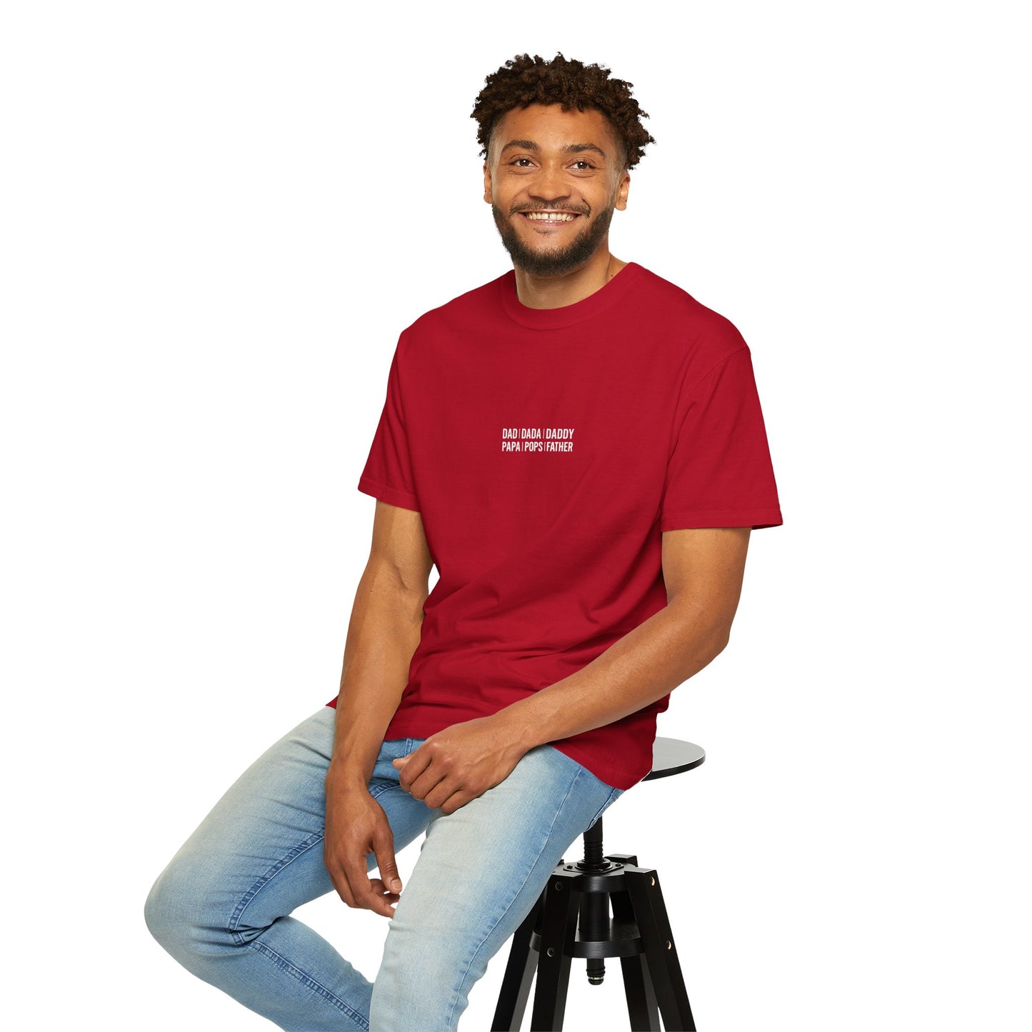 Playful T-shirt with 'Dad Dada Daddy' Design, Gifts for Father's Day, Everyday Wear, Family Gatherings, Dad Shirt