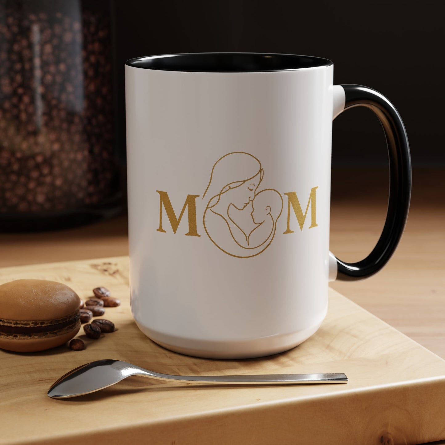 Elegant Mom Coffee Mug - Gold Accent | Perfect Gift for Mothers Day & Special Occasions