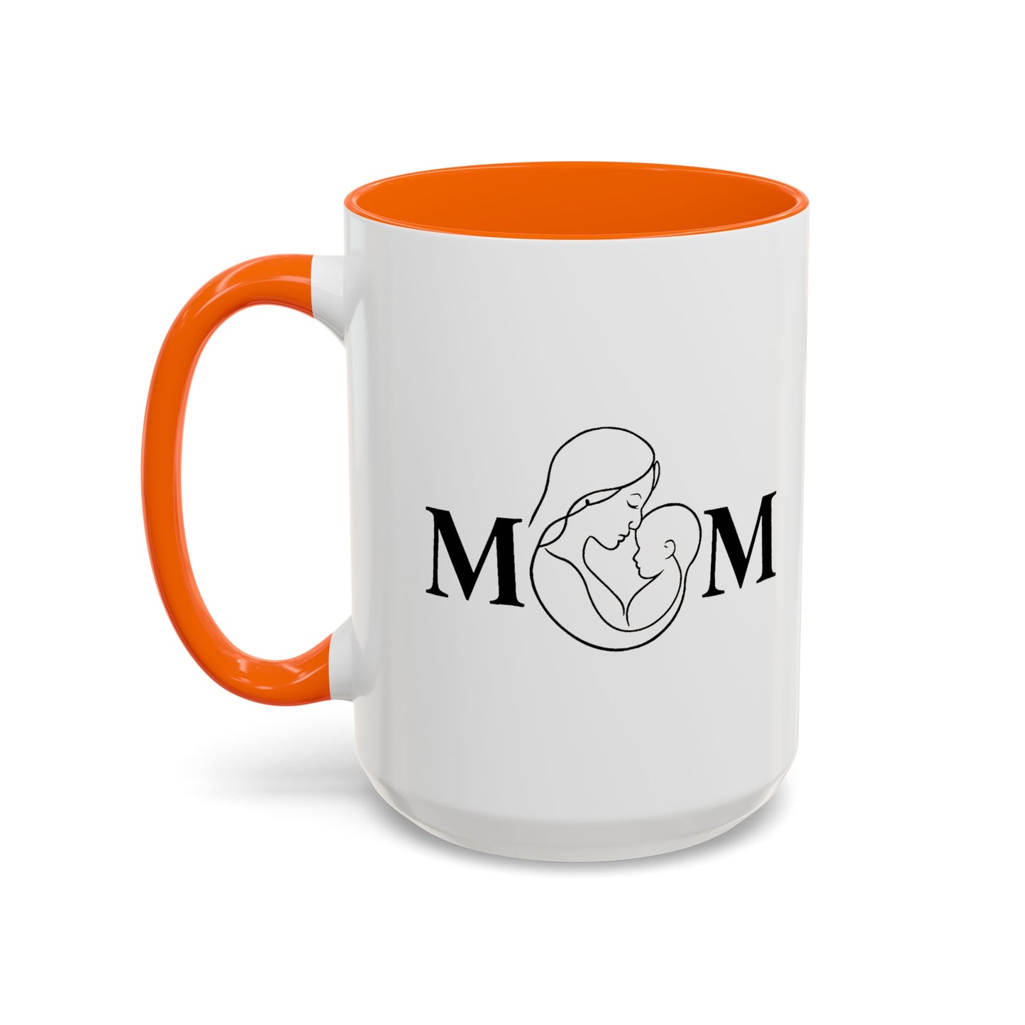 Mom Love Accent Coffee Mug - Perfect Gift for Mother's Day & Special Occasions