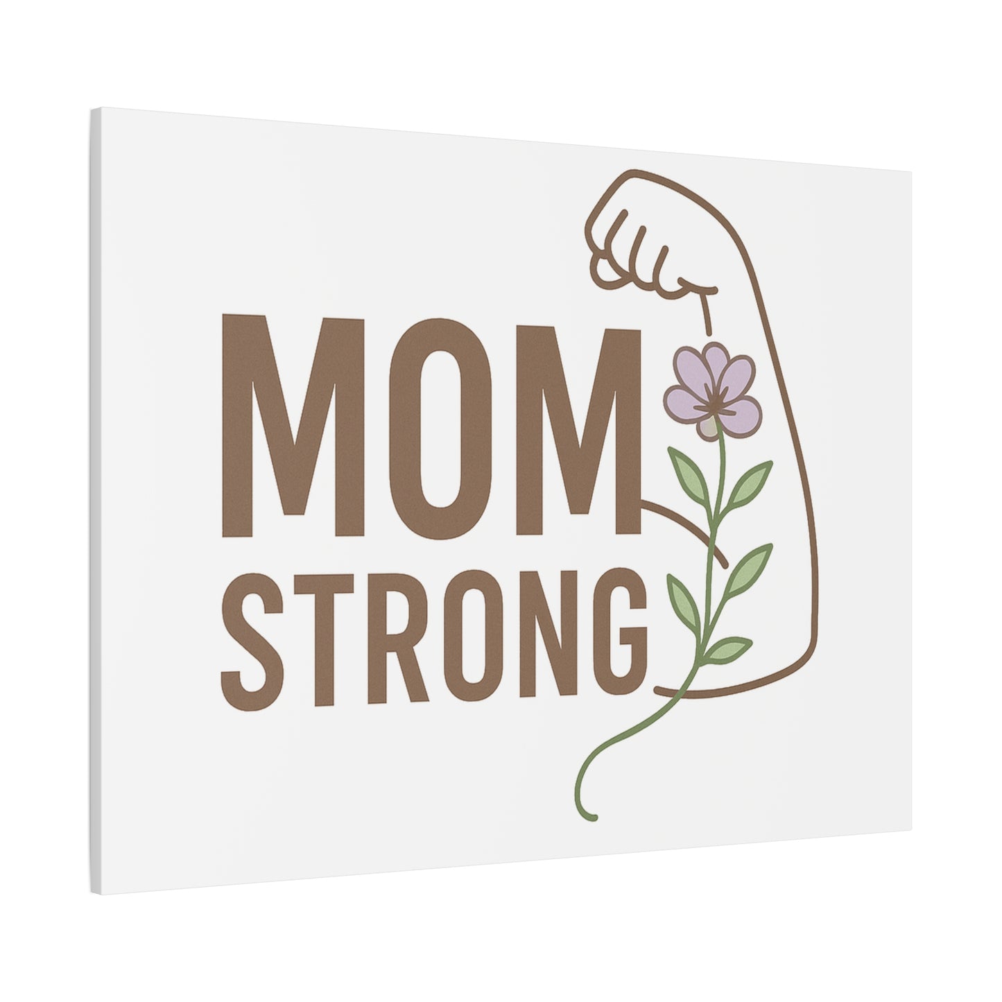 Mom Strong Canvas Art - Motivational Wall Decor for Moms