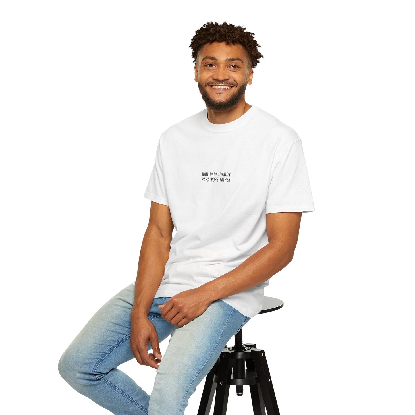 Playful T-shirt with 'Dad Dada Daddy' Design, Gifts for Father's Day, Everyday Wear, Family Gatherings, Dad Shirt