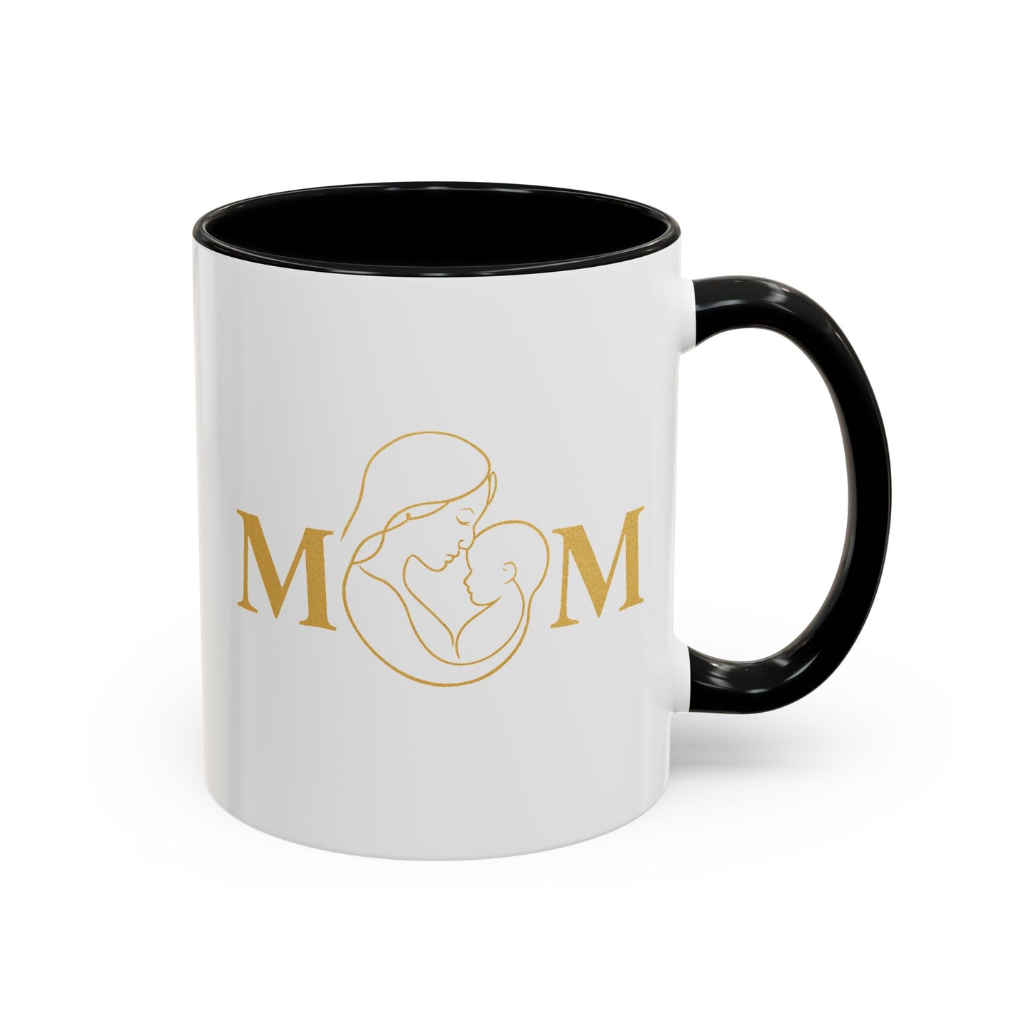 Elegant Mom Coffee Mug - Gold Accent | Perfect Gift for Mothers Day & Special Occasions