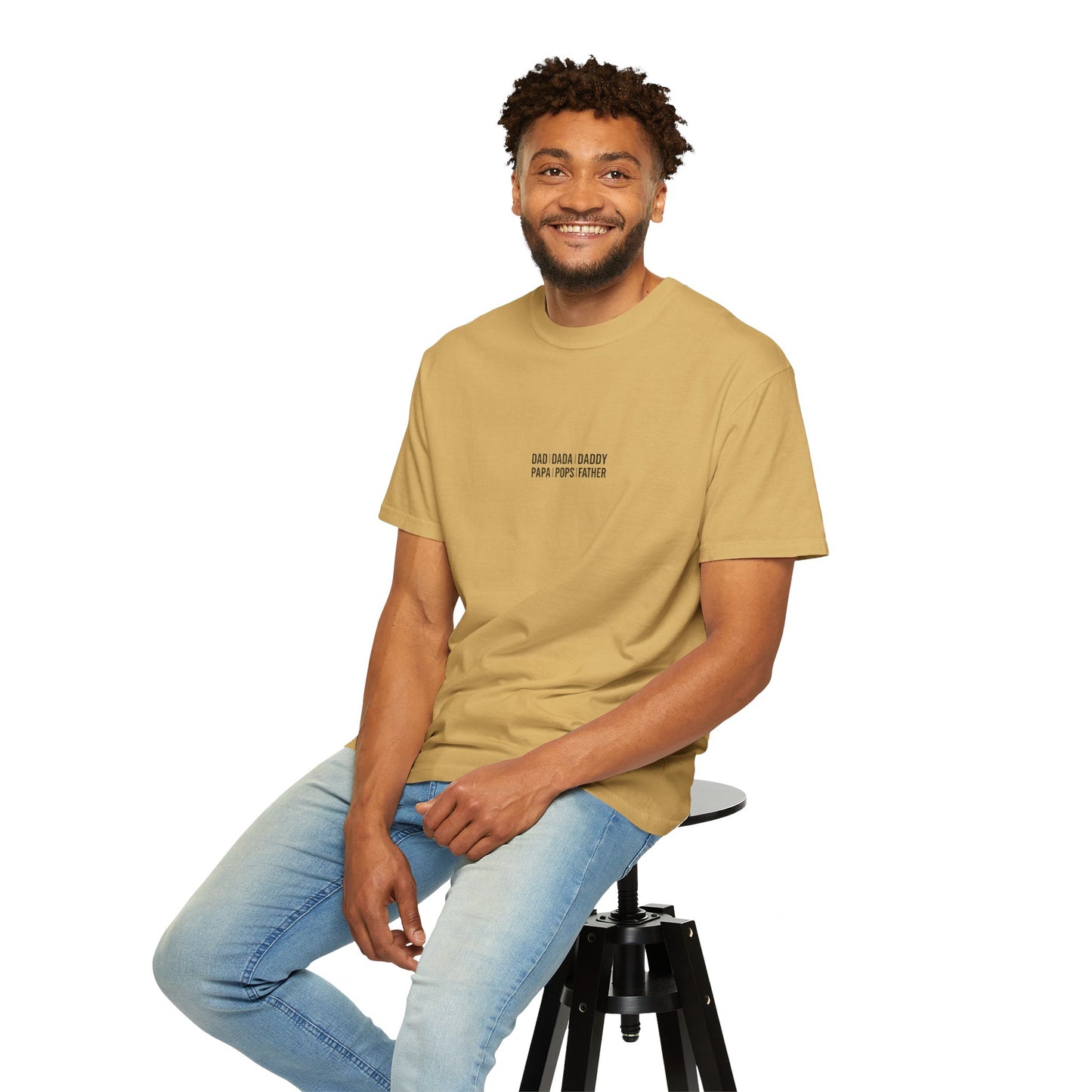 Playful T-shirt with 'Dad Dada Daddy' Design, Gifts for Father's Day, Everyday Wear, Family Gatherings, Dad Shirt