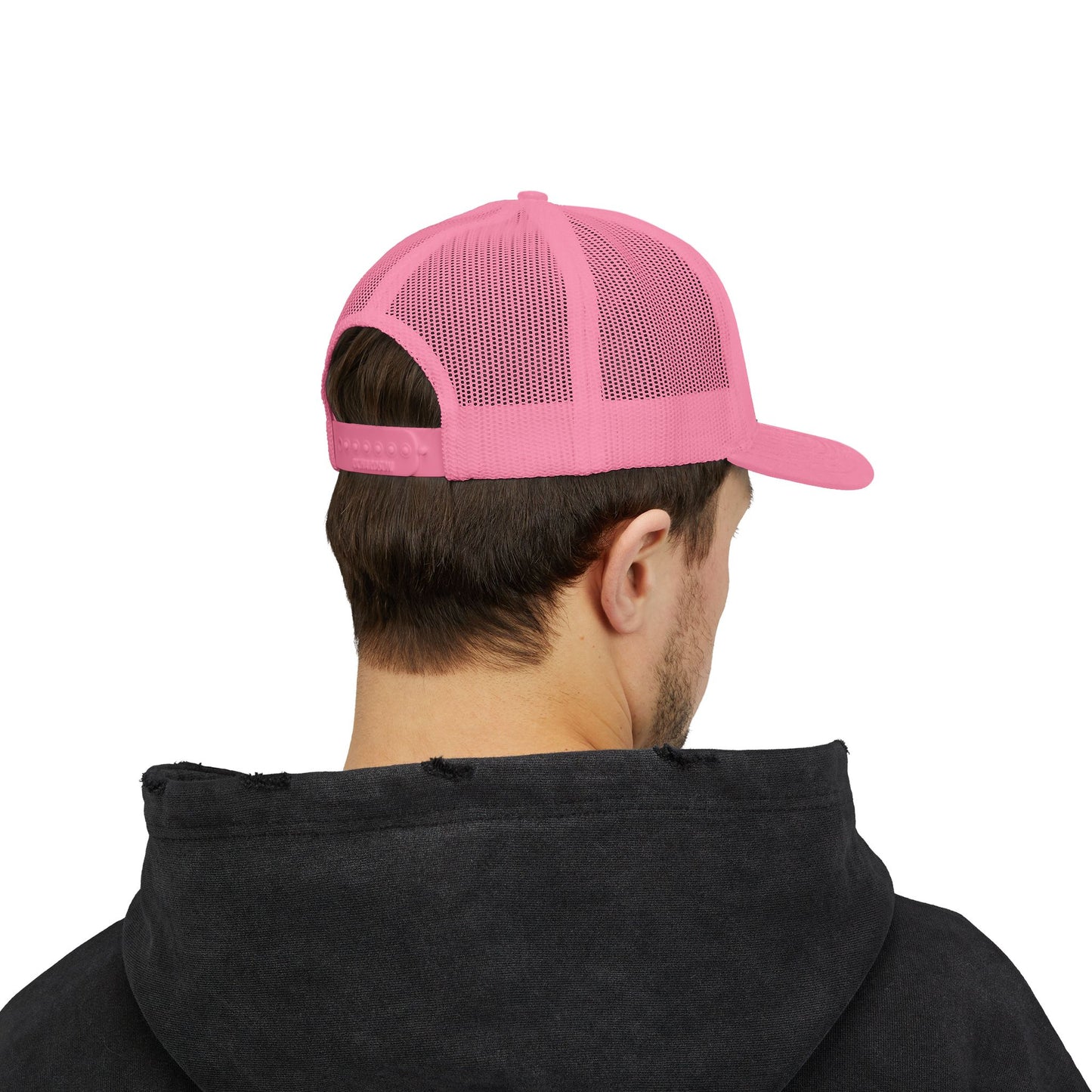 Father Names Line-Up Trucker Hat - Minimalist Black & White Design